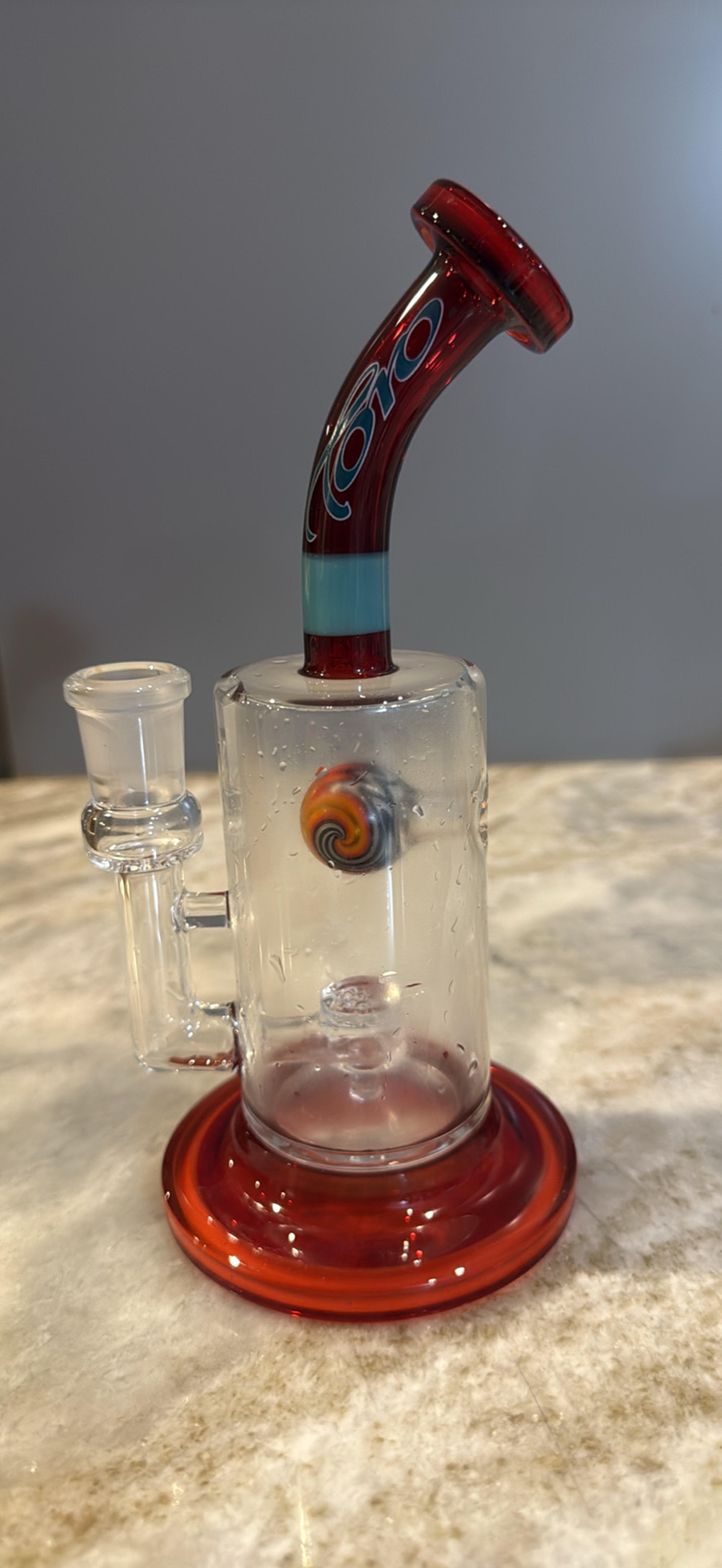 Preview pic of Toro Jetball Pomegrante with Aqua band and label