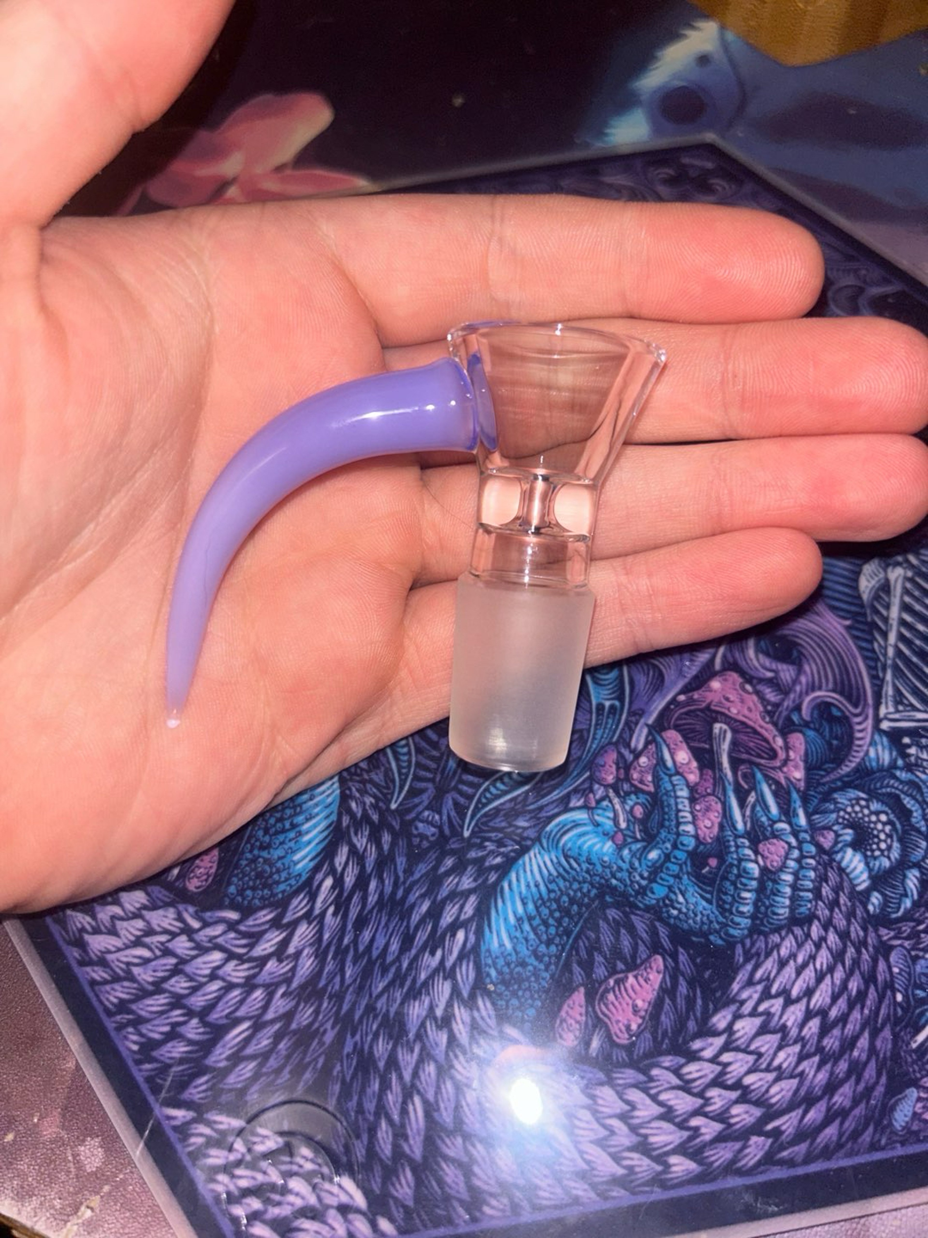 Preview pic of Long Tail Purple 18mm Slide / Bowl