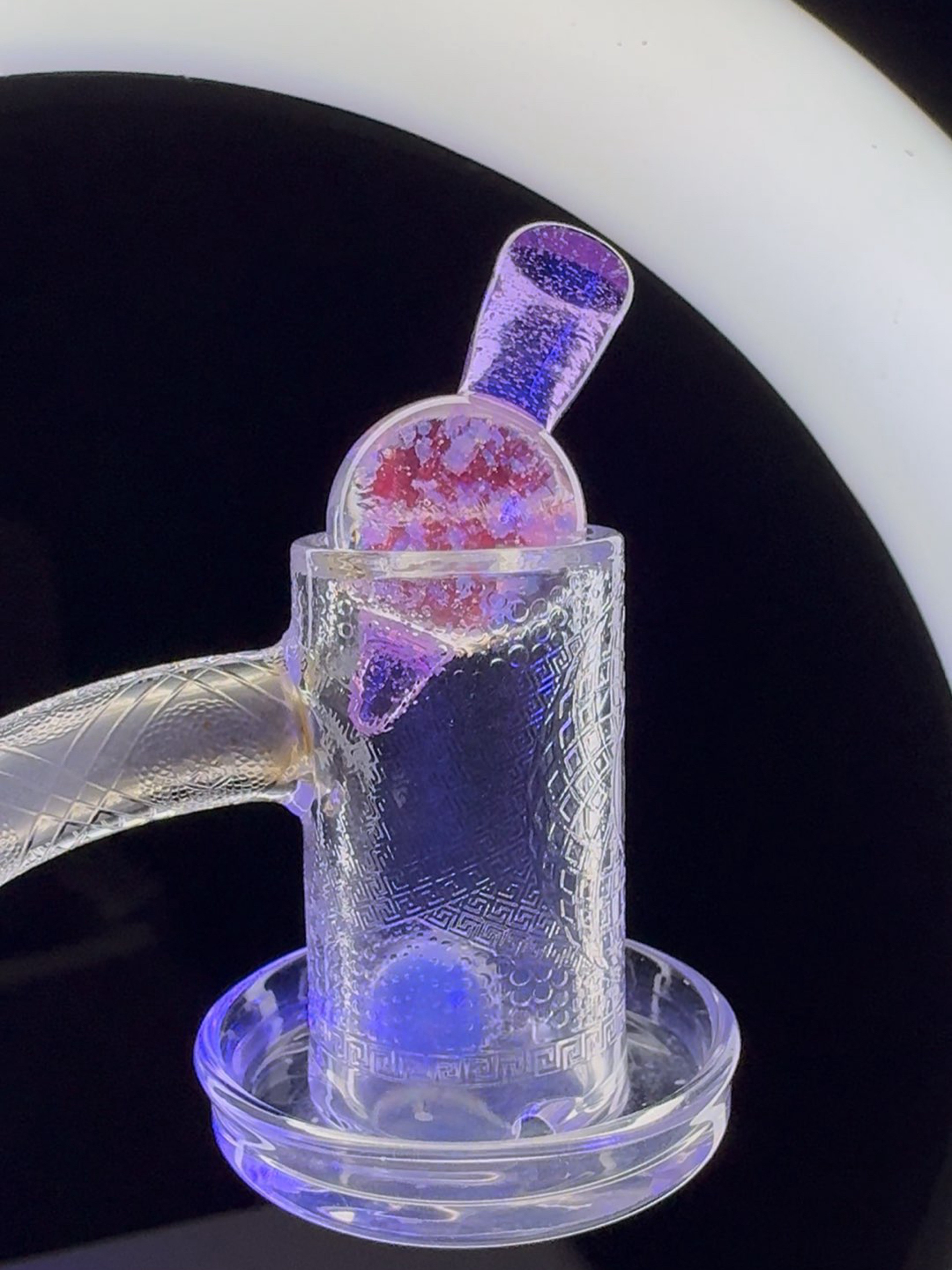 Preview pic of Crushed Opal Lucy UV pink slyme cap