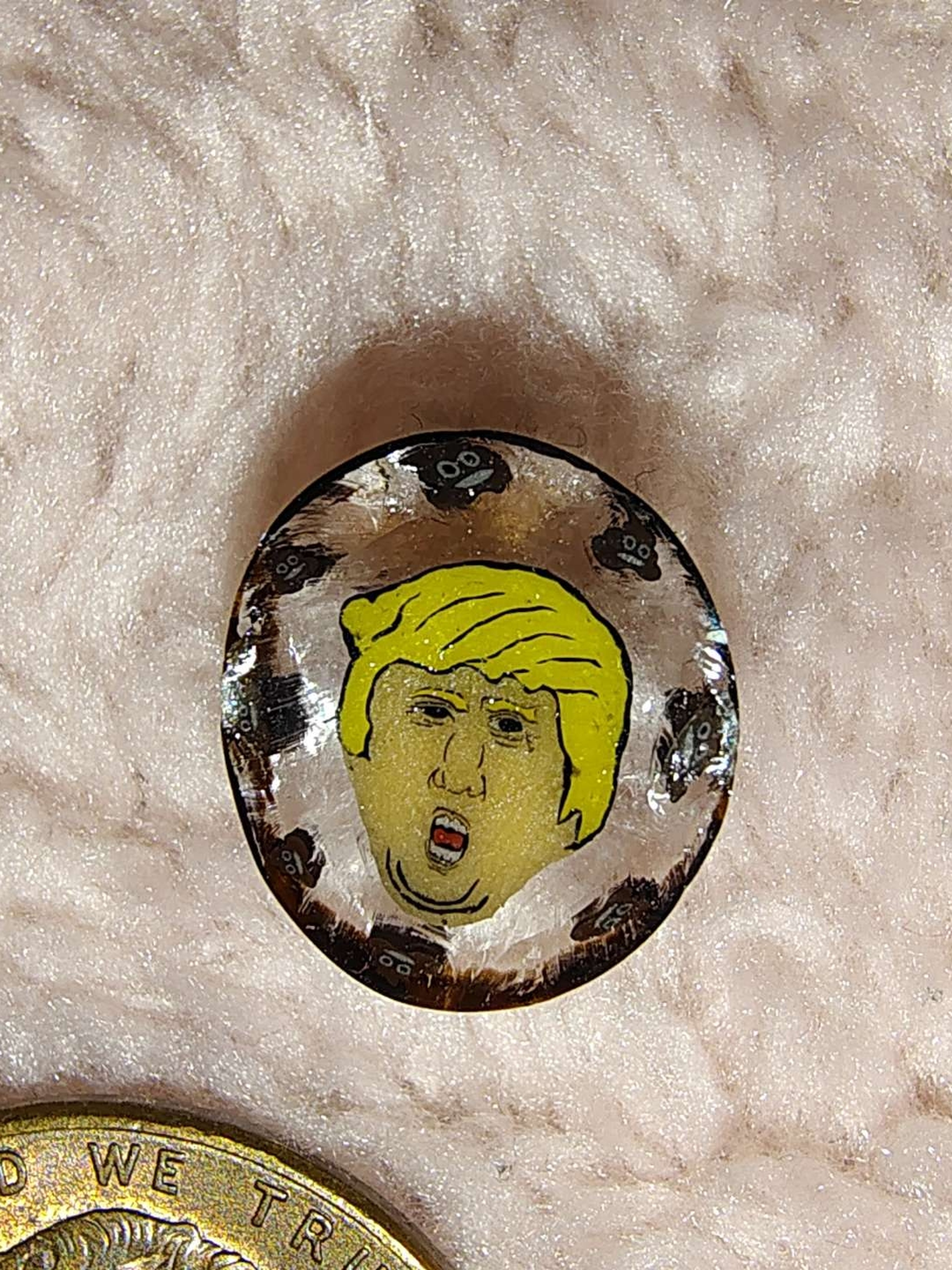 Preview pic of Trump w/poo emojis border mille