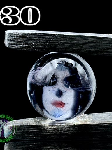 Preview pic of Steve H Glass - Terp Pearl #30 - Milli 6mm (Day Of The Dead Face)