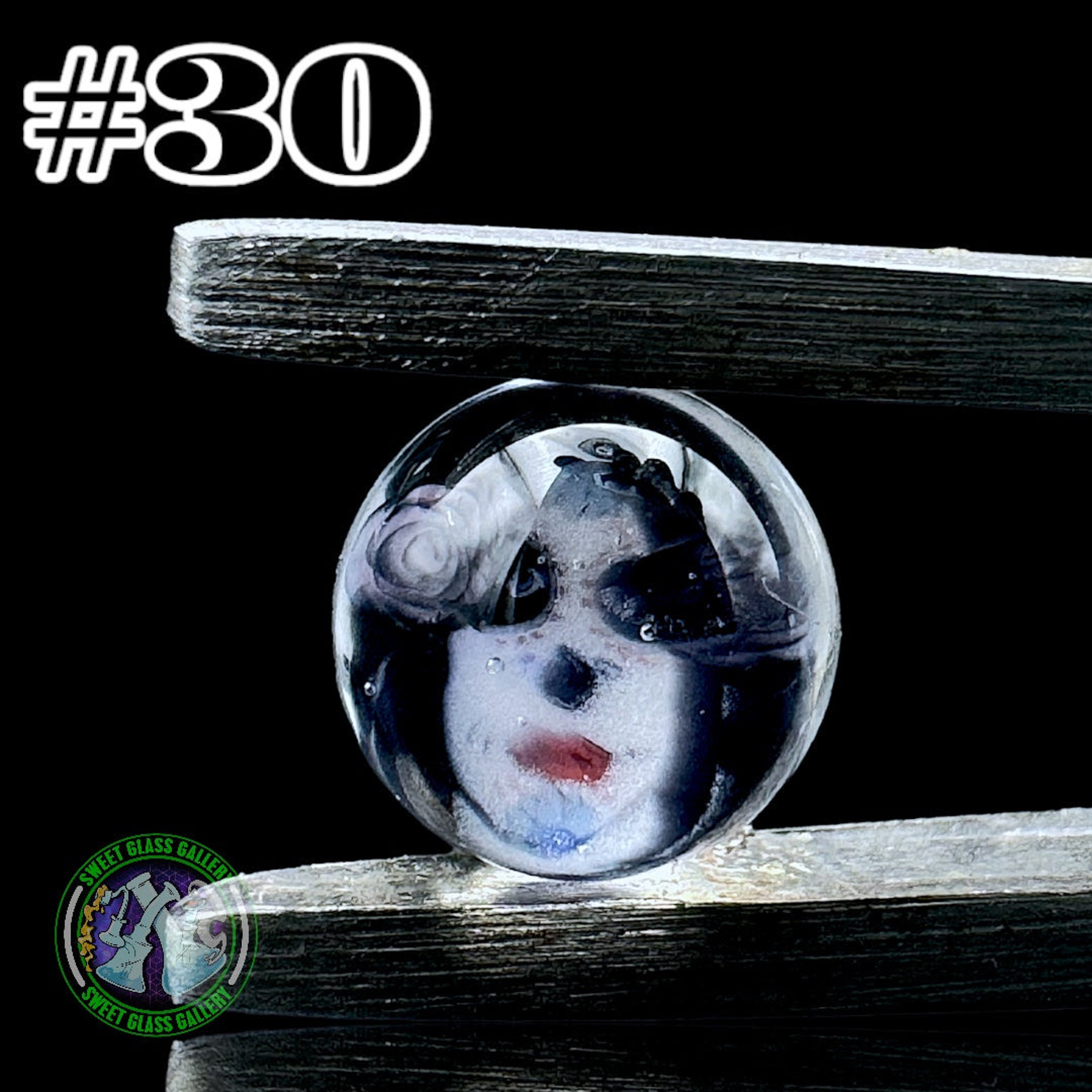 Preview pic of Steve H Glass - Terp Pearl #30 - Milli 6mm (Day Of The Dead Face)