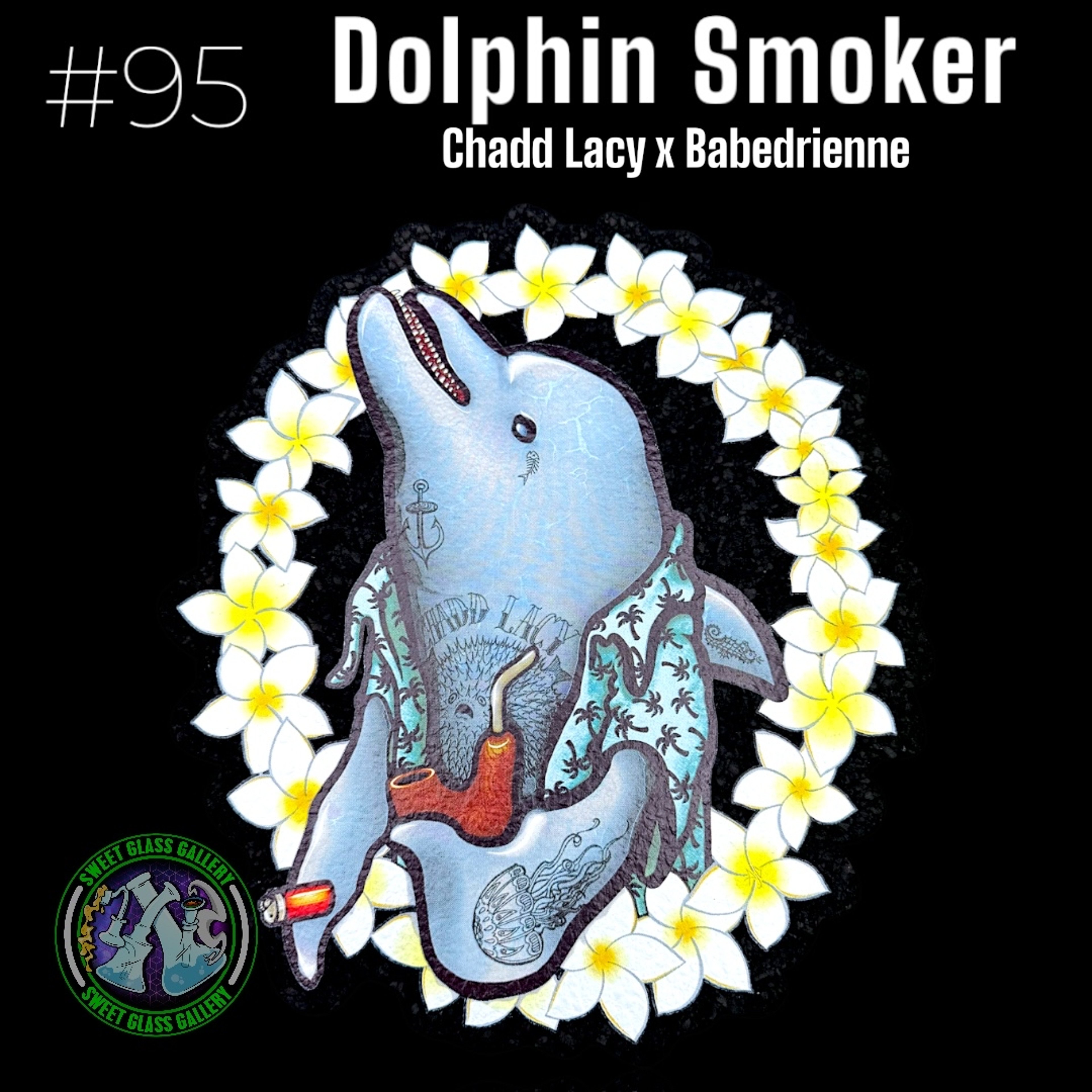 Preview pic of Moodmats - Dab Mat #95 - Dolphin Smoker By: Chadd Lacy x Babedrienne