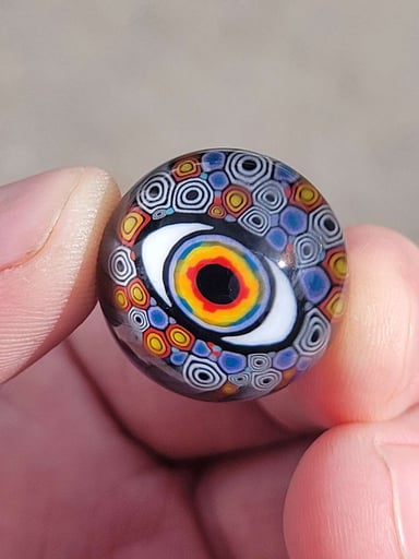 Preview pic of Kevin Murray Murrine cane #19 marble (
22mm) Terp Slurper Mib