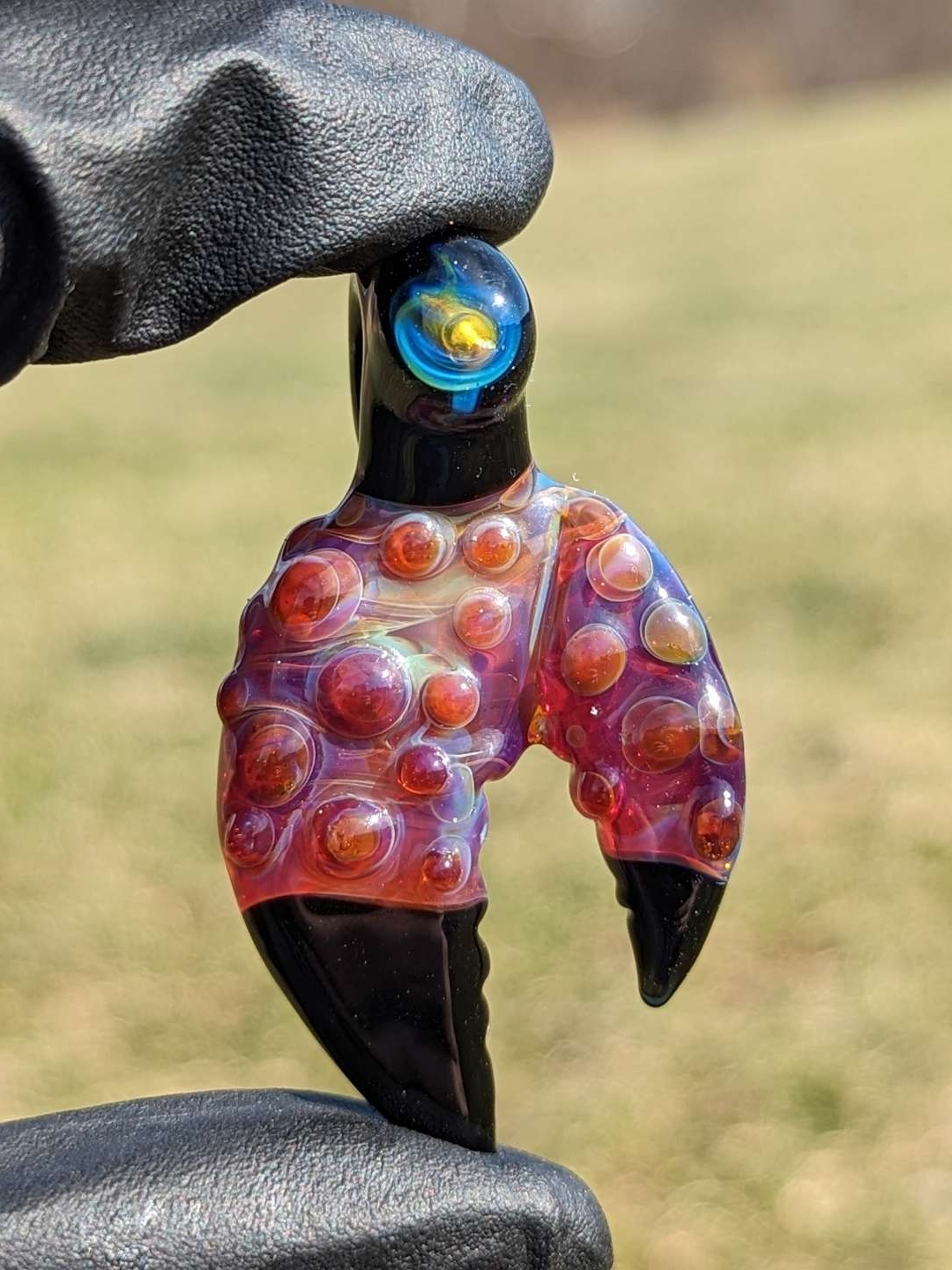 Preview pic of Mako Glass Crab Claw Pendant