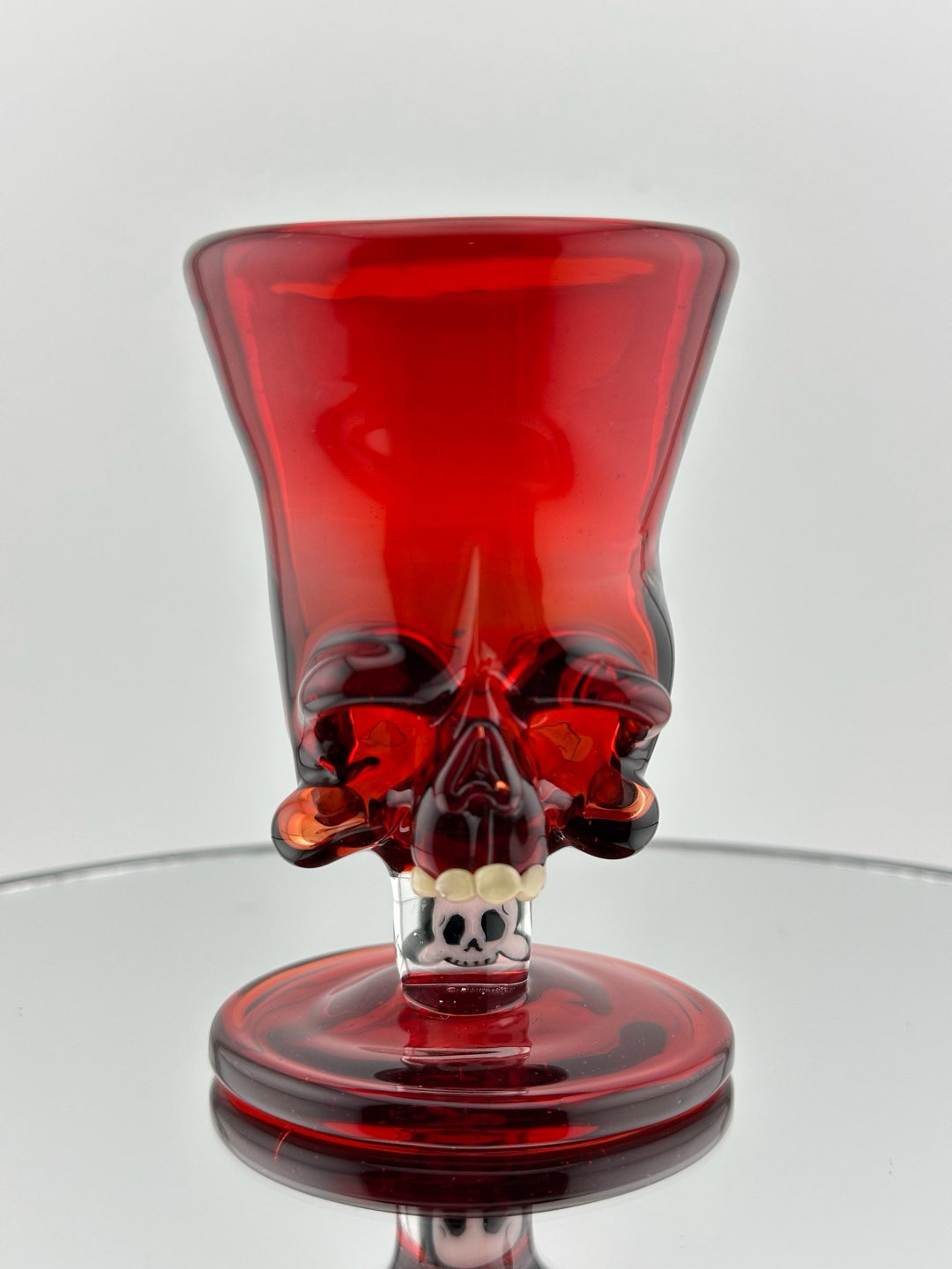Preview pic of Hendy glass Pomegranate Skull shot glass