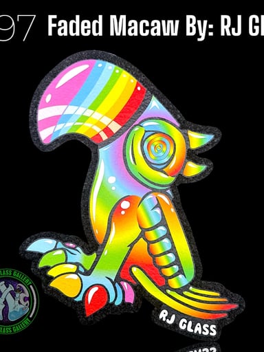 Preview pic of Moodmats - Dab Mat #97 - Faded Macaw By: RJ Glass