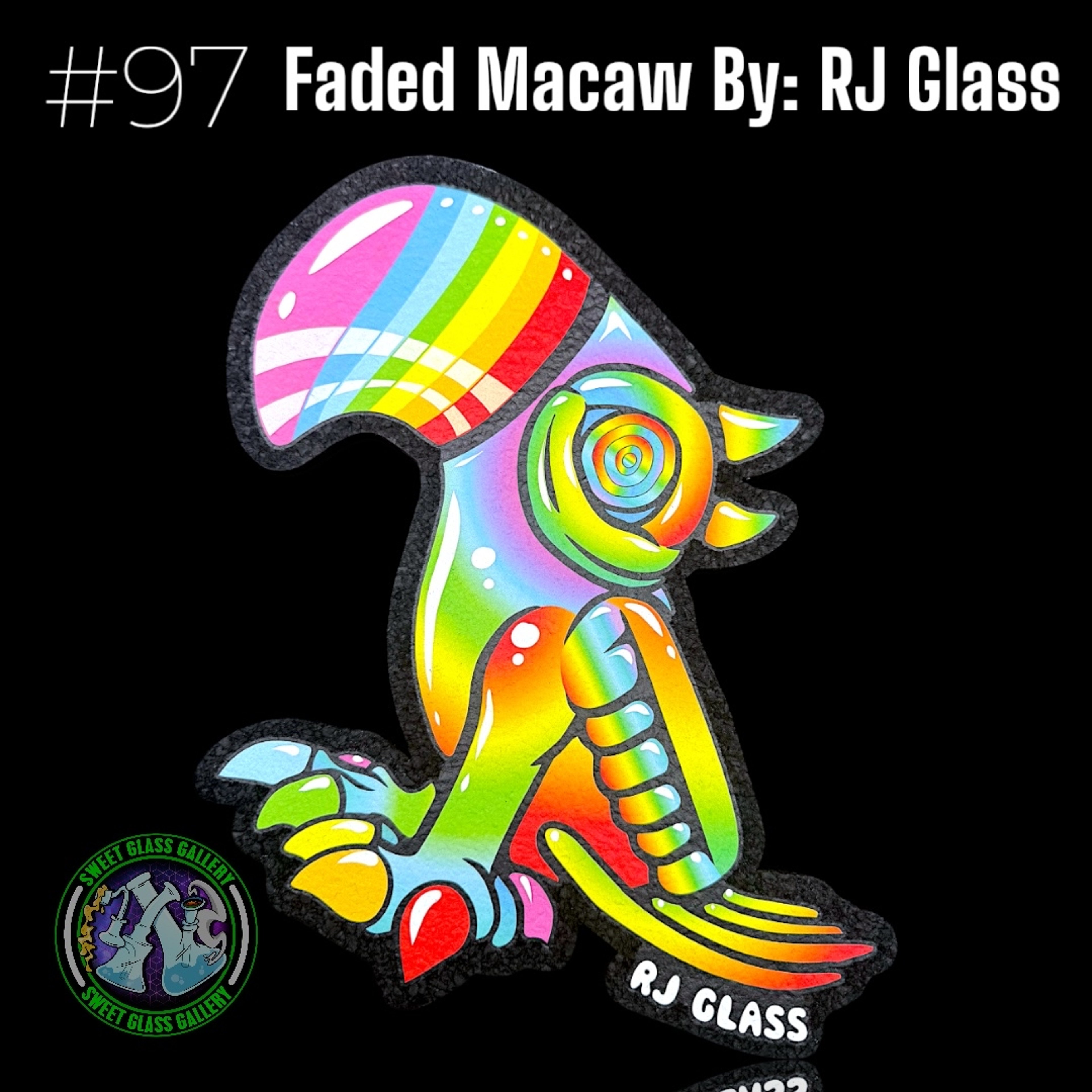 Preview pic of Moodmats - Dab Mat #97 - Faded Macaw By: RJ Glass