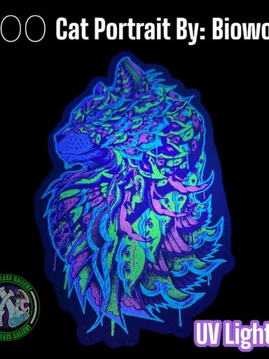 Preview pic of Moodmats - Dab Mat #100 - Cat Portrait By: Bioworkz