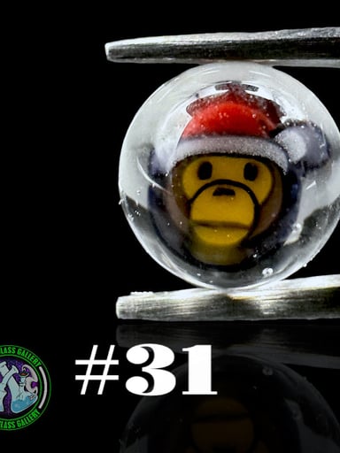 Preview pic of Steve H Glass - Terp Pearl #31 - Milli 6mm (Monkey Santa Hat)