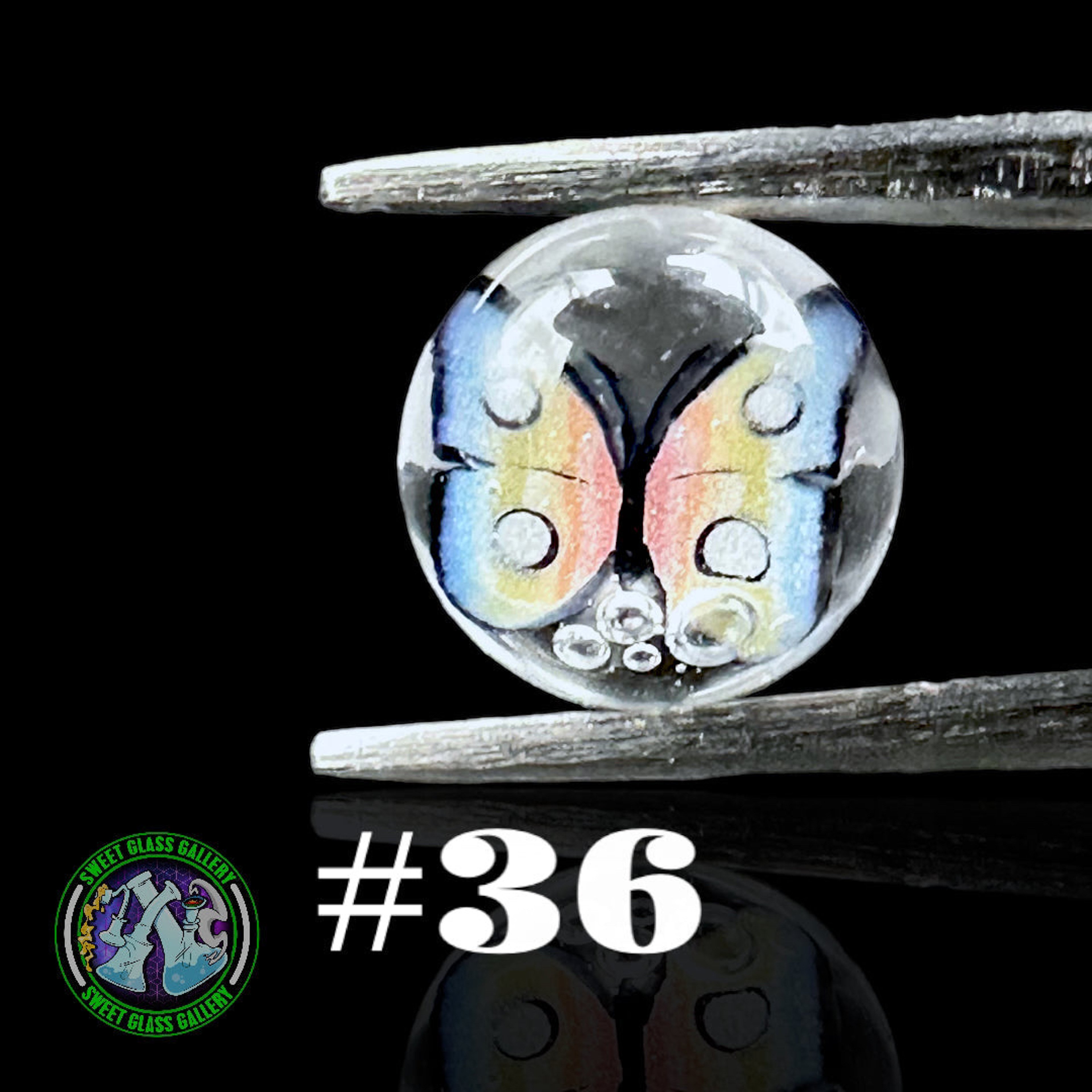 Preview pic of Steve H Glass - Terp Pearl #36 - Milli 6mm (Butterfly)