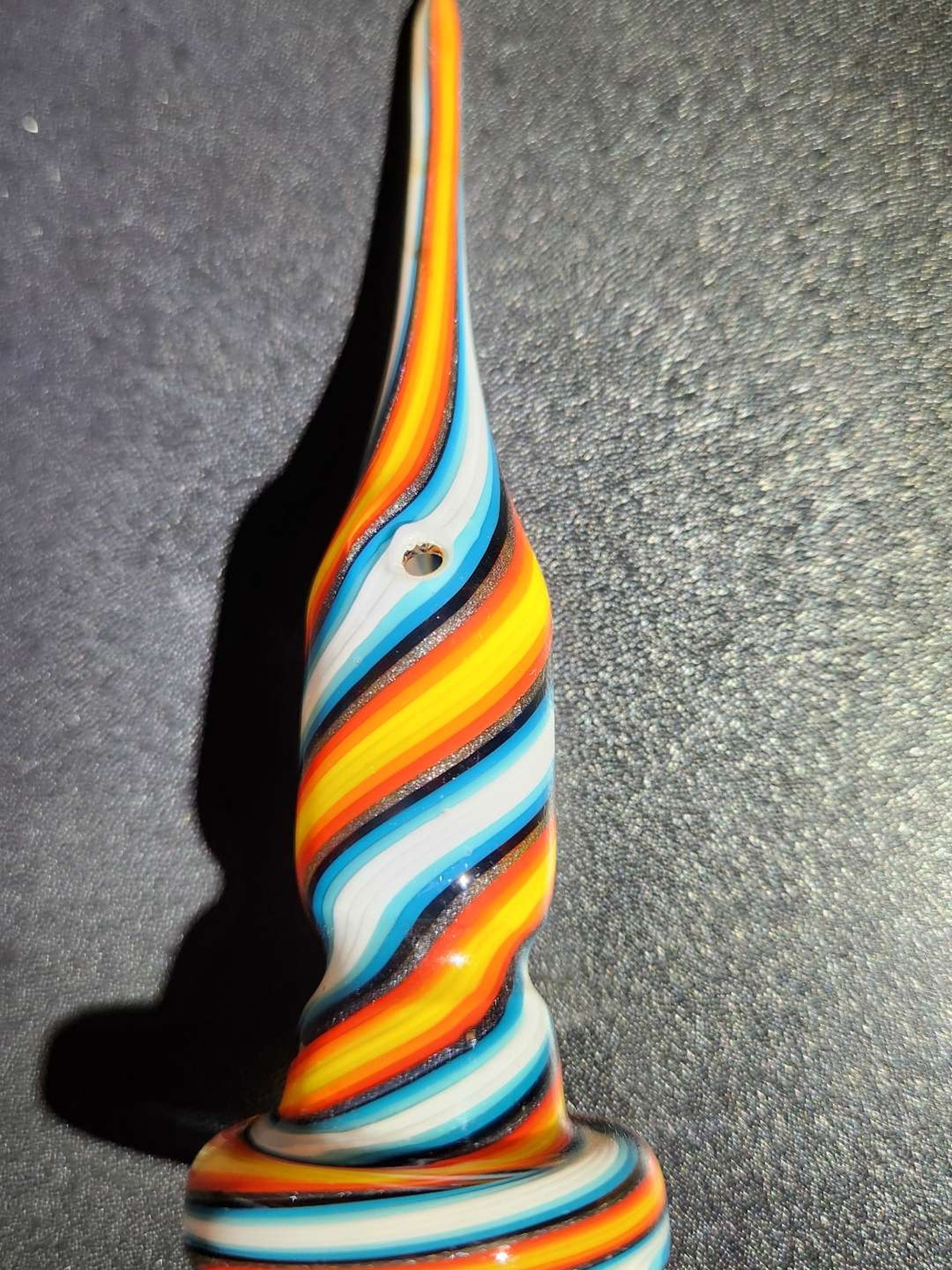 Preview pic of Idab Fire and Ice Worked Quartz Dabber Dab Tool / Banger Cap Cover Carb