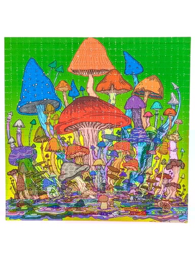 Preview pic of Vincent Gordon “Melty Mushrooms” Blotter Print