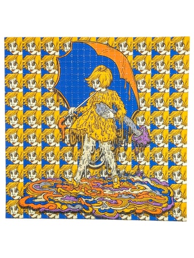 Preview pic of Vincent Gordon “Melty Mushroom Girl” Blotter Print