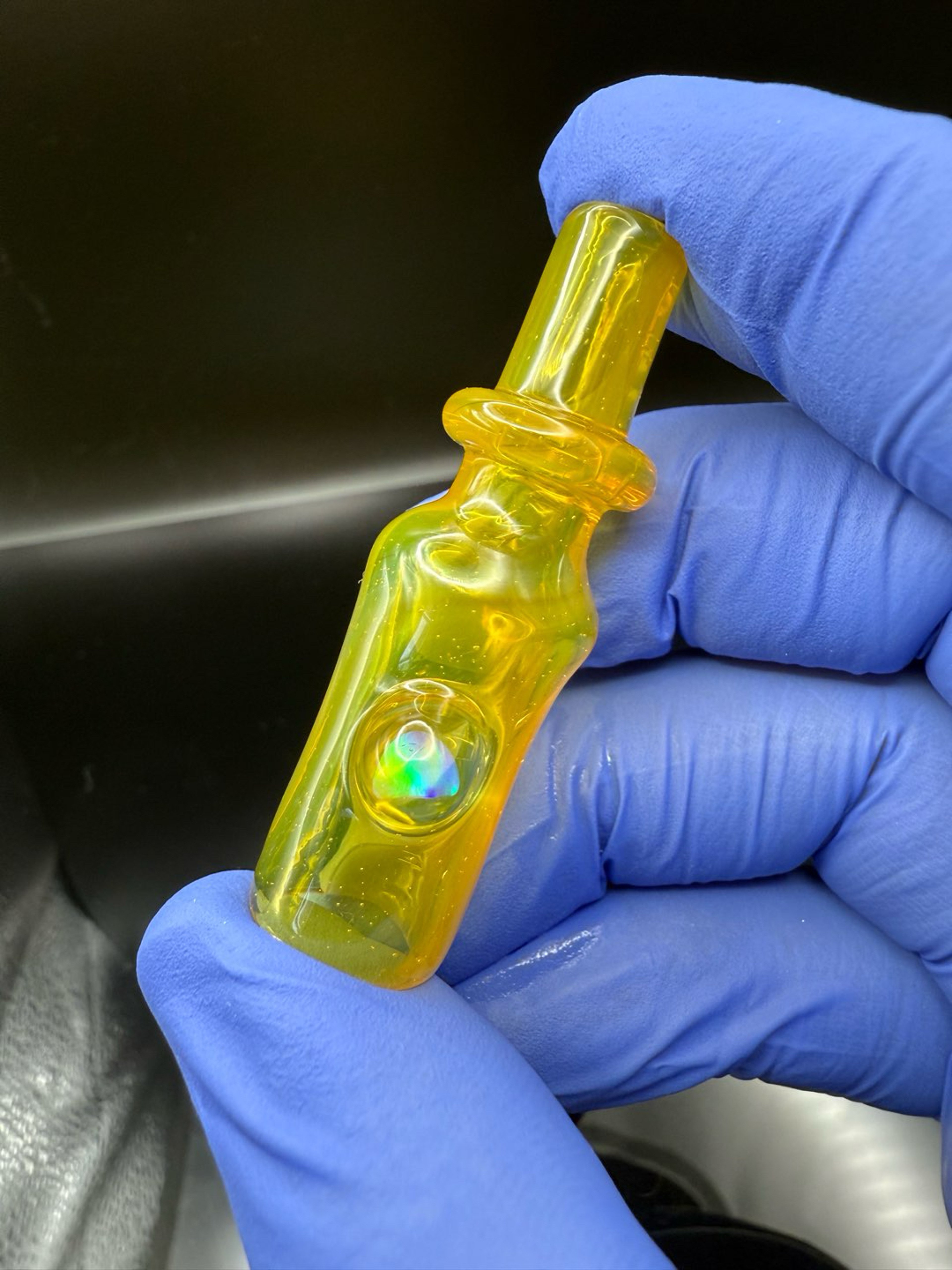 Preview pic of BoroCat Lemon Drop with Opal Blunt/Joint Tip #5