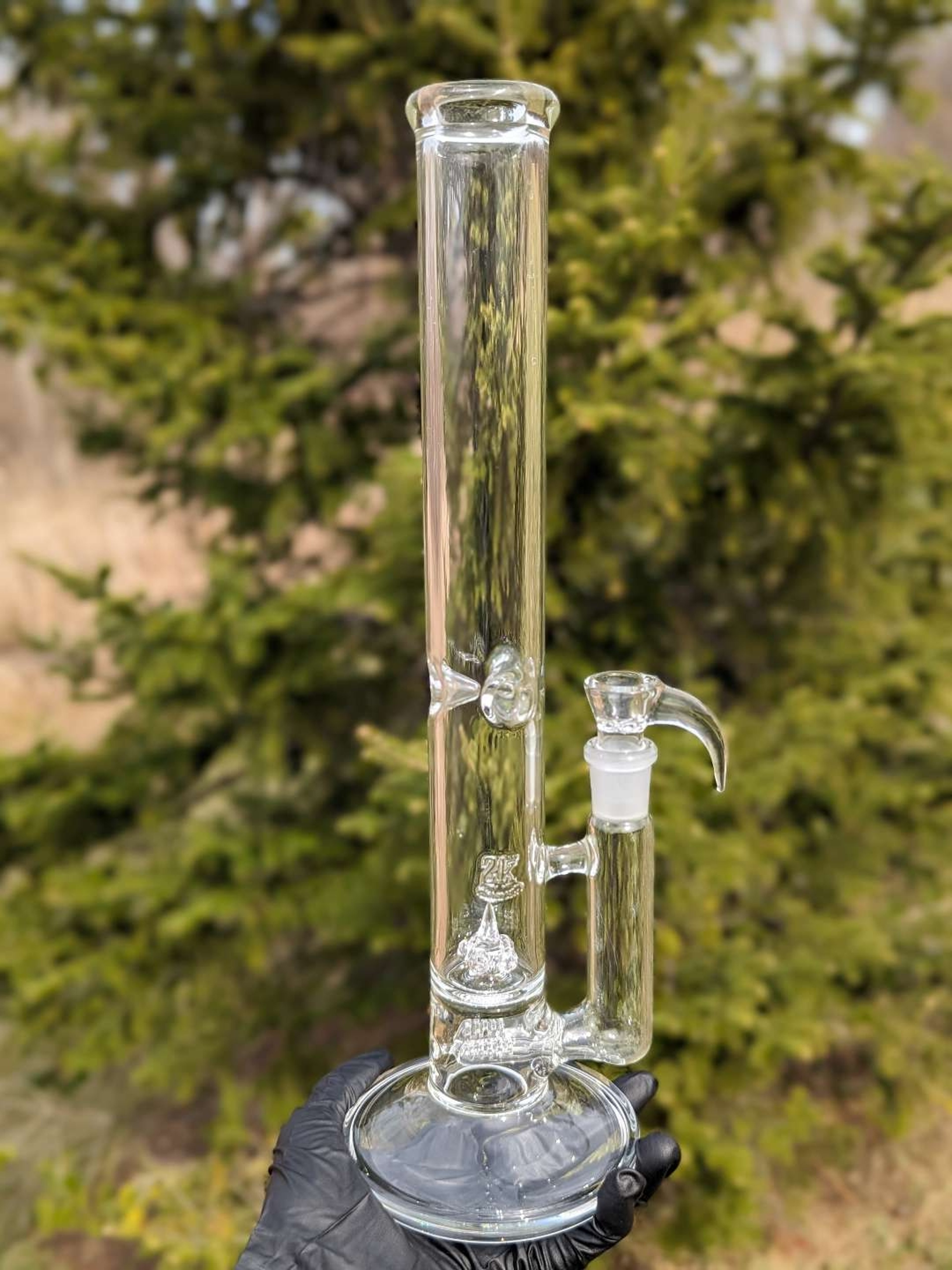 Preview pic of 2K Glass Dual Gridline to Penta Button Bong