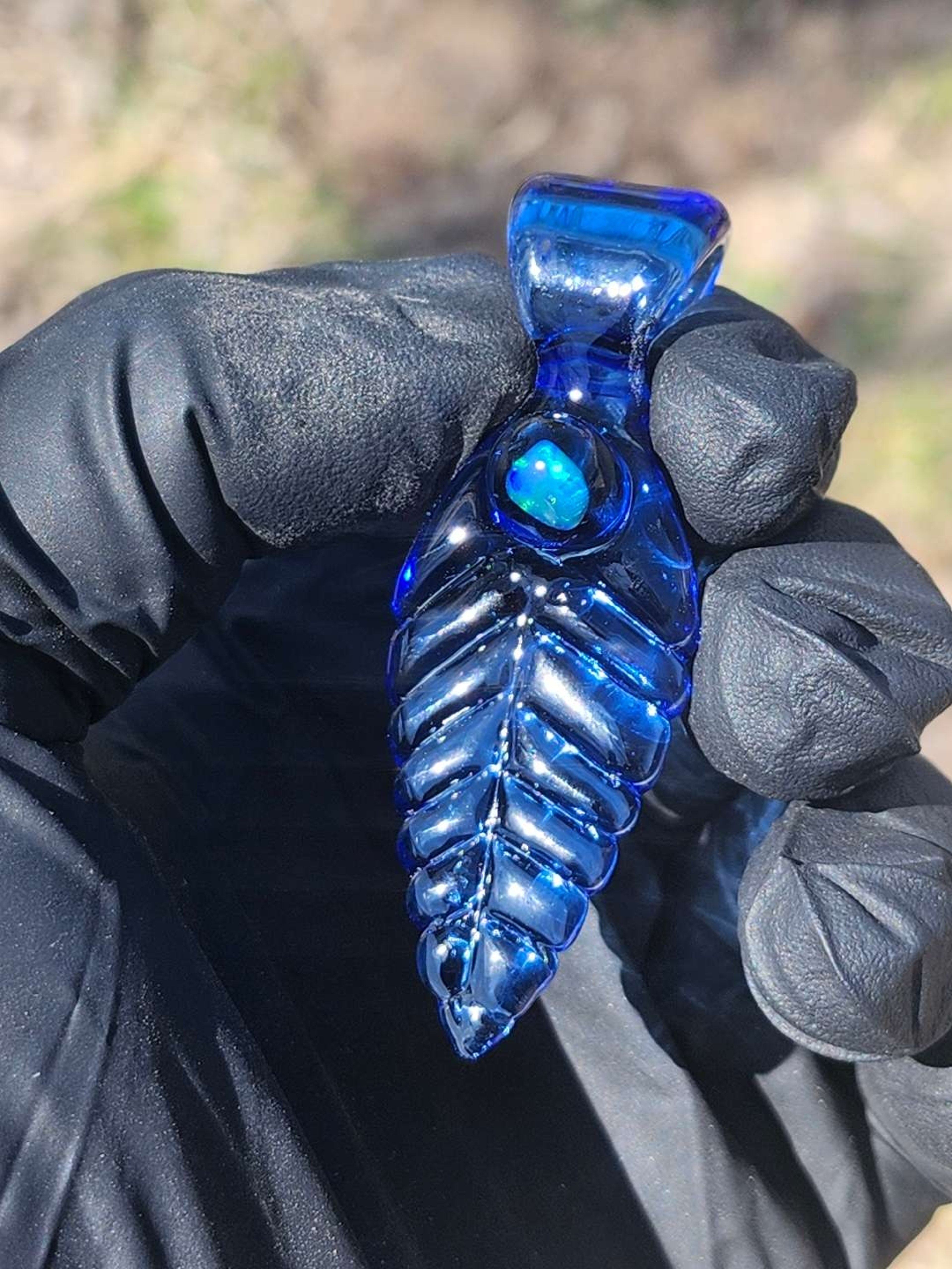 Blue Leaf Pendant image 0