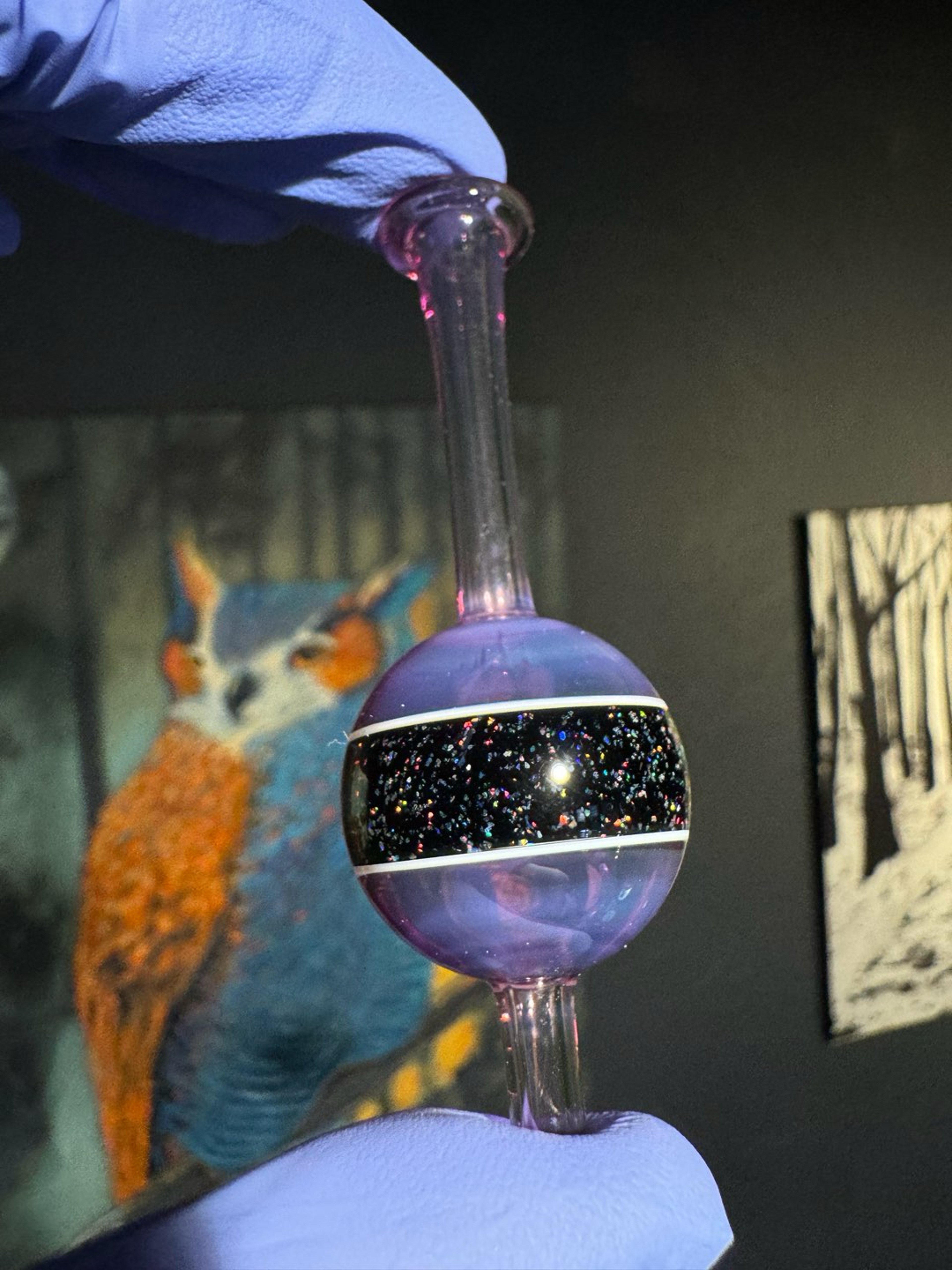 Preview pic of Royal Jelly/Crushed Opal Stripe Mark Andrews Bubble Cap