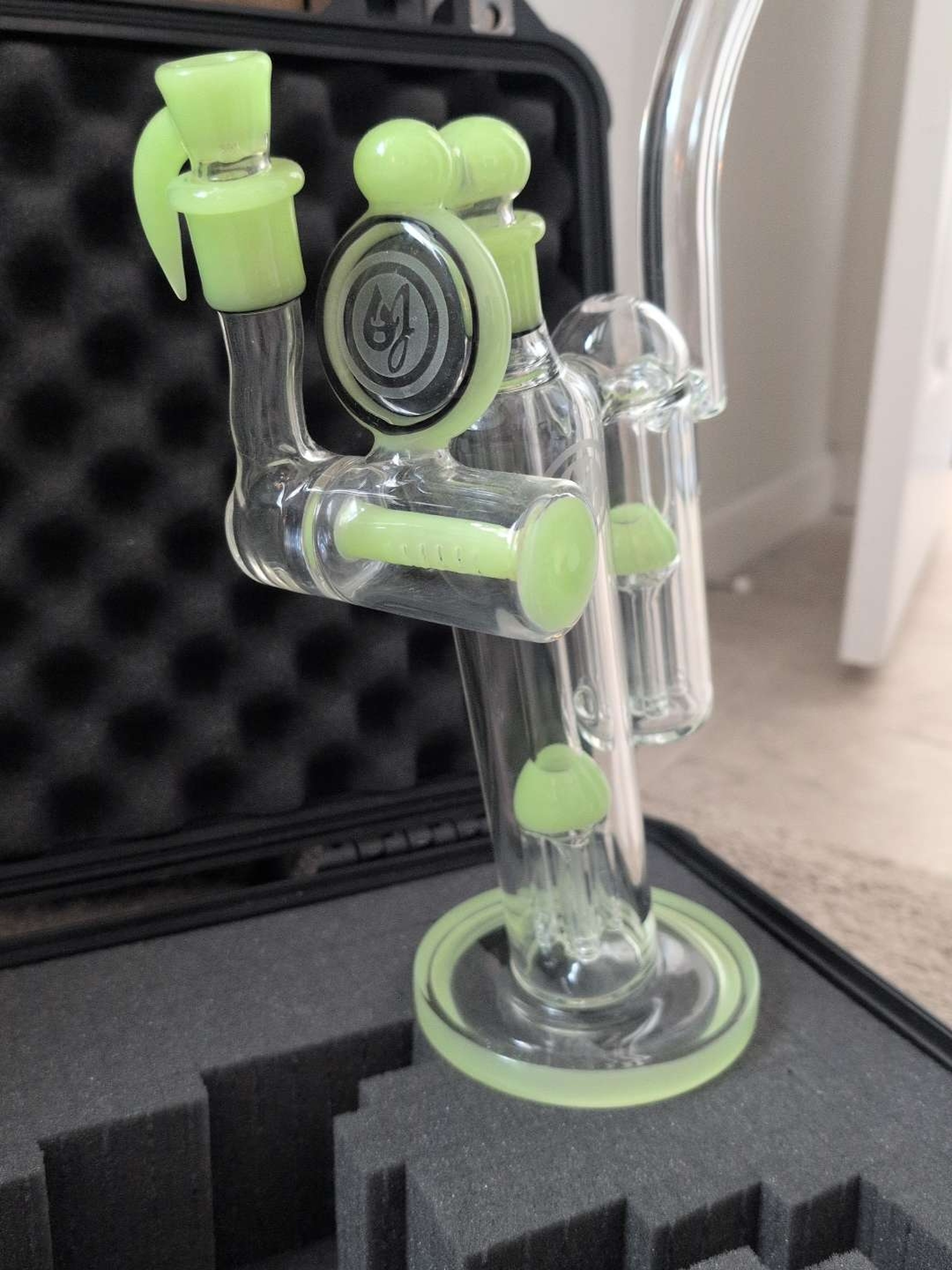 Preview pic of OJ Flame Dub Bub with Matching Inline Ash Catcher