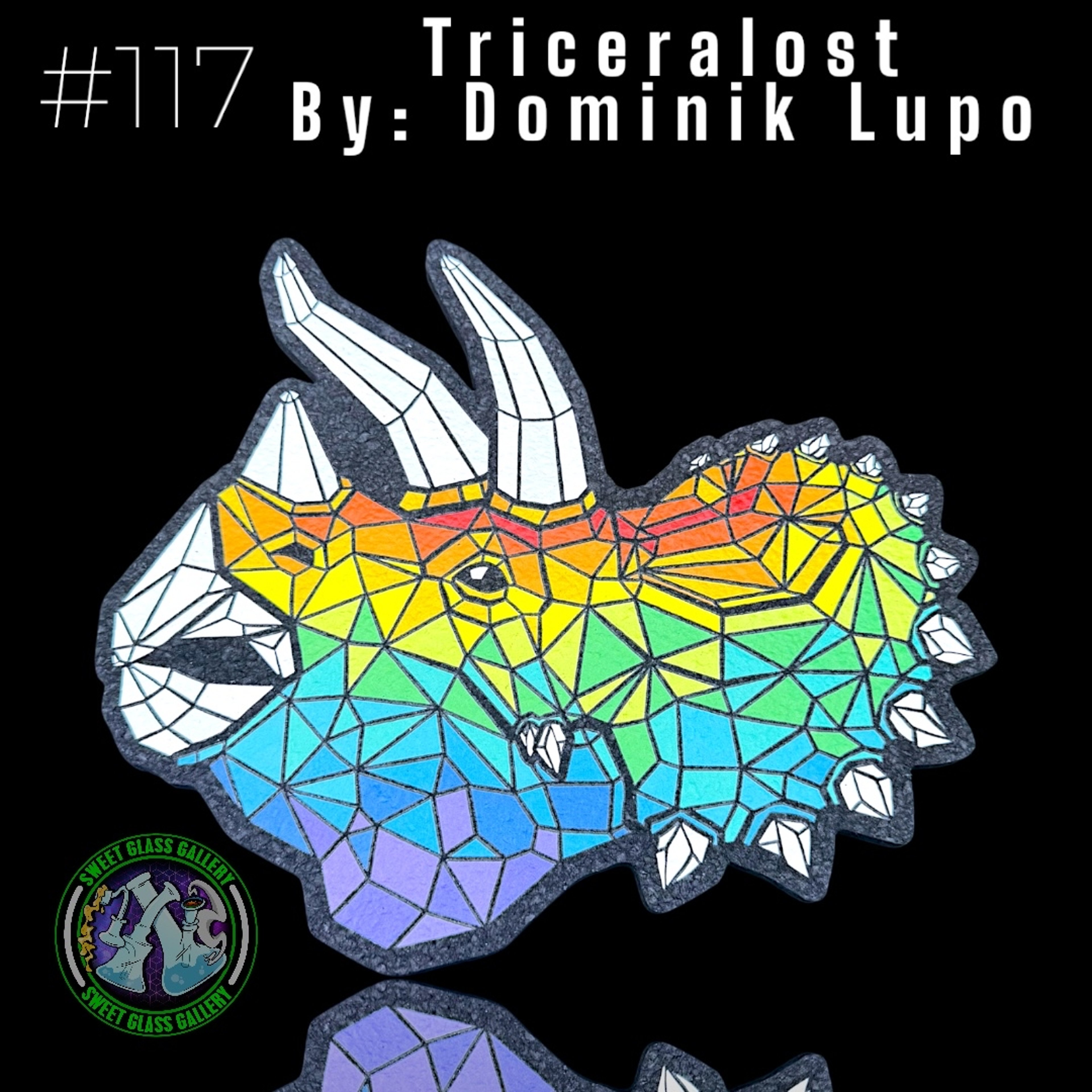 Preview pic of Moodmats - Dab Mat #117 - Triceralost By: Dominik Lupo