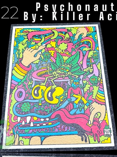 Preview pic of Moodmats - Dab Mat #122 - Paychonaut By: Killer Acid