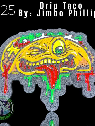 Preview pic of Moodmats - Dab Mat #125 - Drip Taco By: Jimbo Phillips