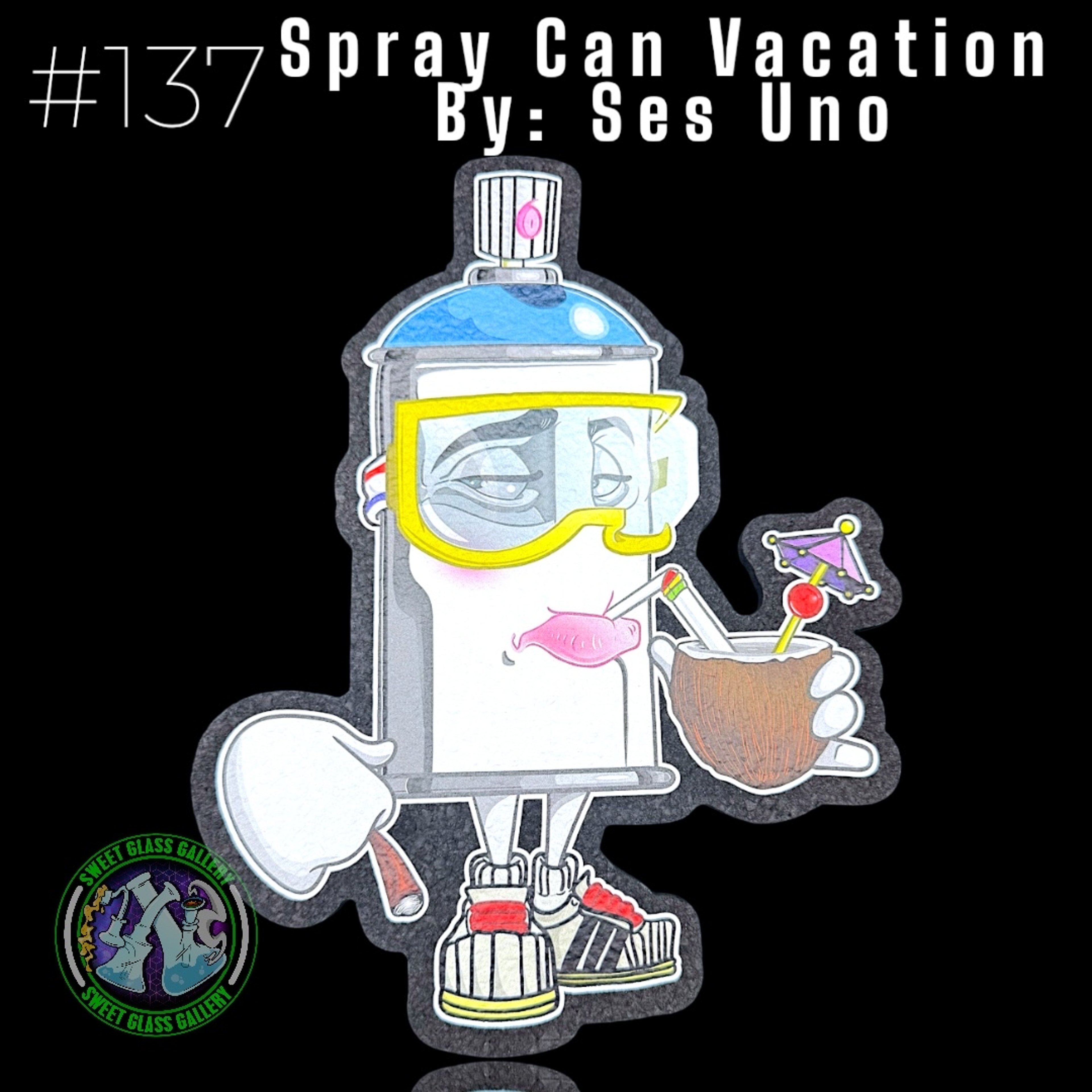 Preview pic of Moodmats - Dab Mat #137 - Spray Can Vacation By: Ses Uno