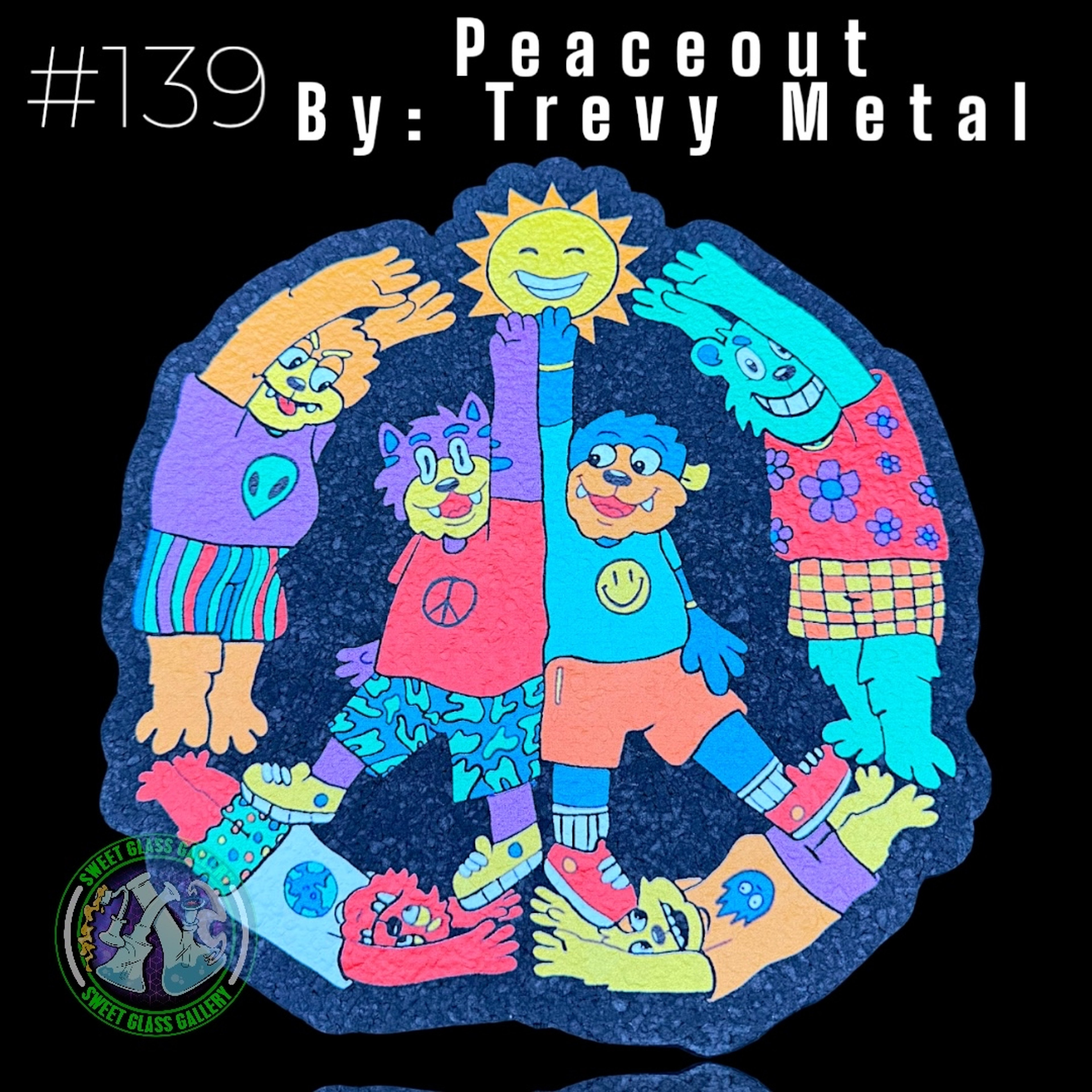 Preview pic of Moodmats - Dab Mat #139 - Peaceout By: Trevy Metal