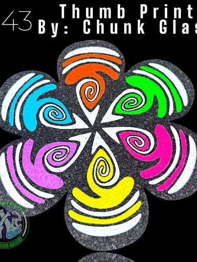 Preview pic of Moodmats - Dab Mat #143 - Thumbprint By: Chunk Glass