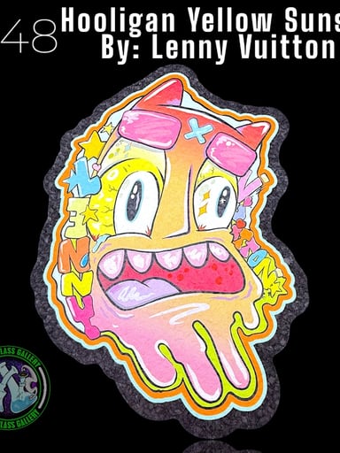 Preview pic of Moodmats - Dab Mat #148 - Hooligan Yellow Sunset By: Lenny Vuitton