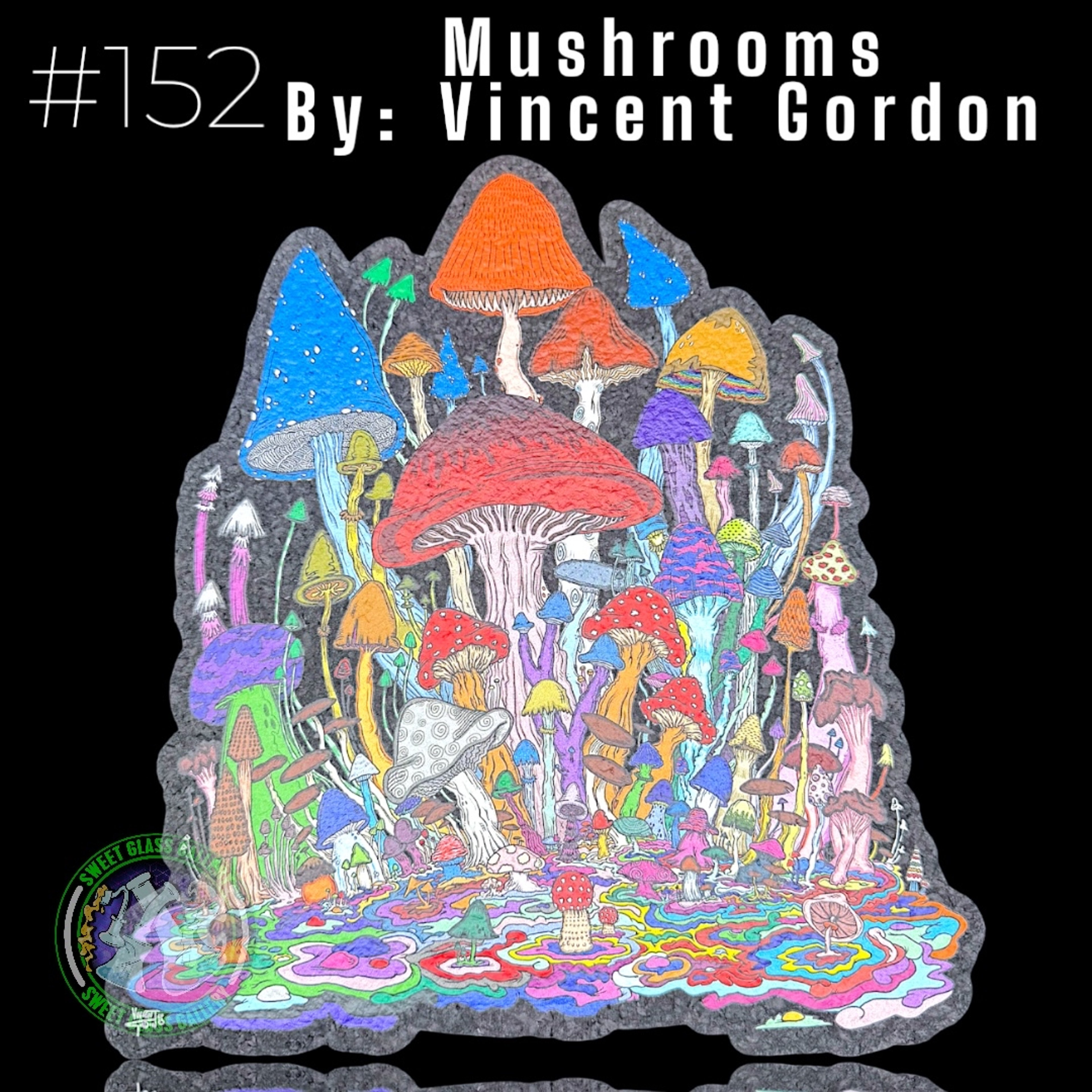 Preview pic of Moodmats - Dab Mat #152 - Mushrooms By: Vincent Gordon
