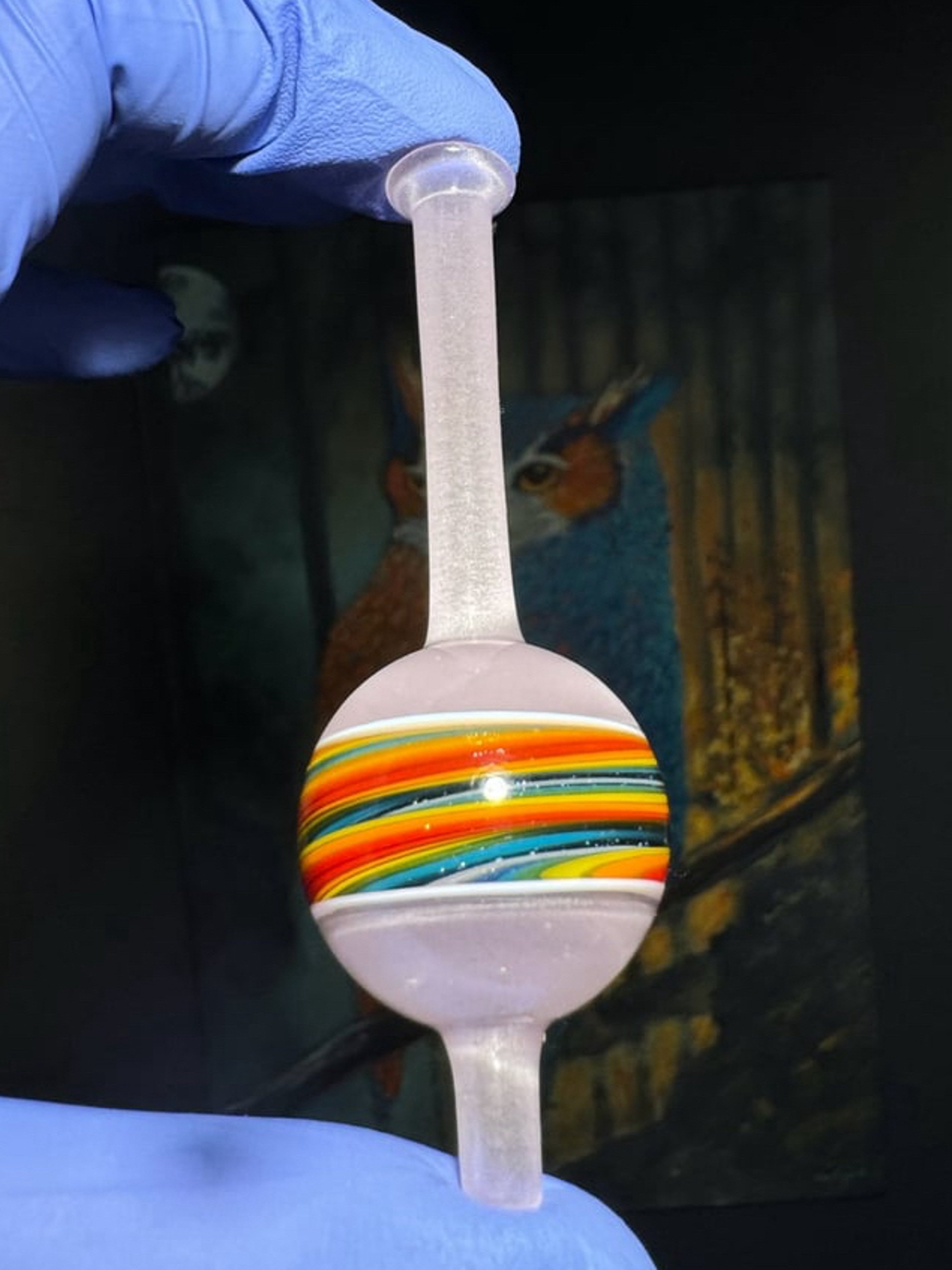 Preview pic of Light Pink/Rainbow Stripe Mark Andrew’s Bubble Cap