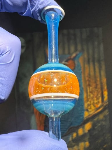 Preview pic of Blue/Orange Stripe Mark Andrew’s Bubble Cap