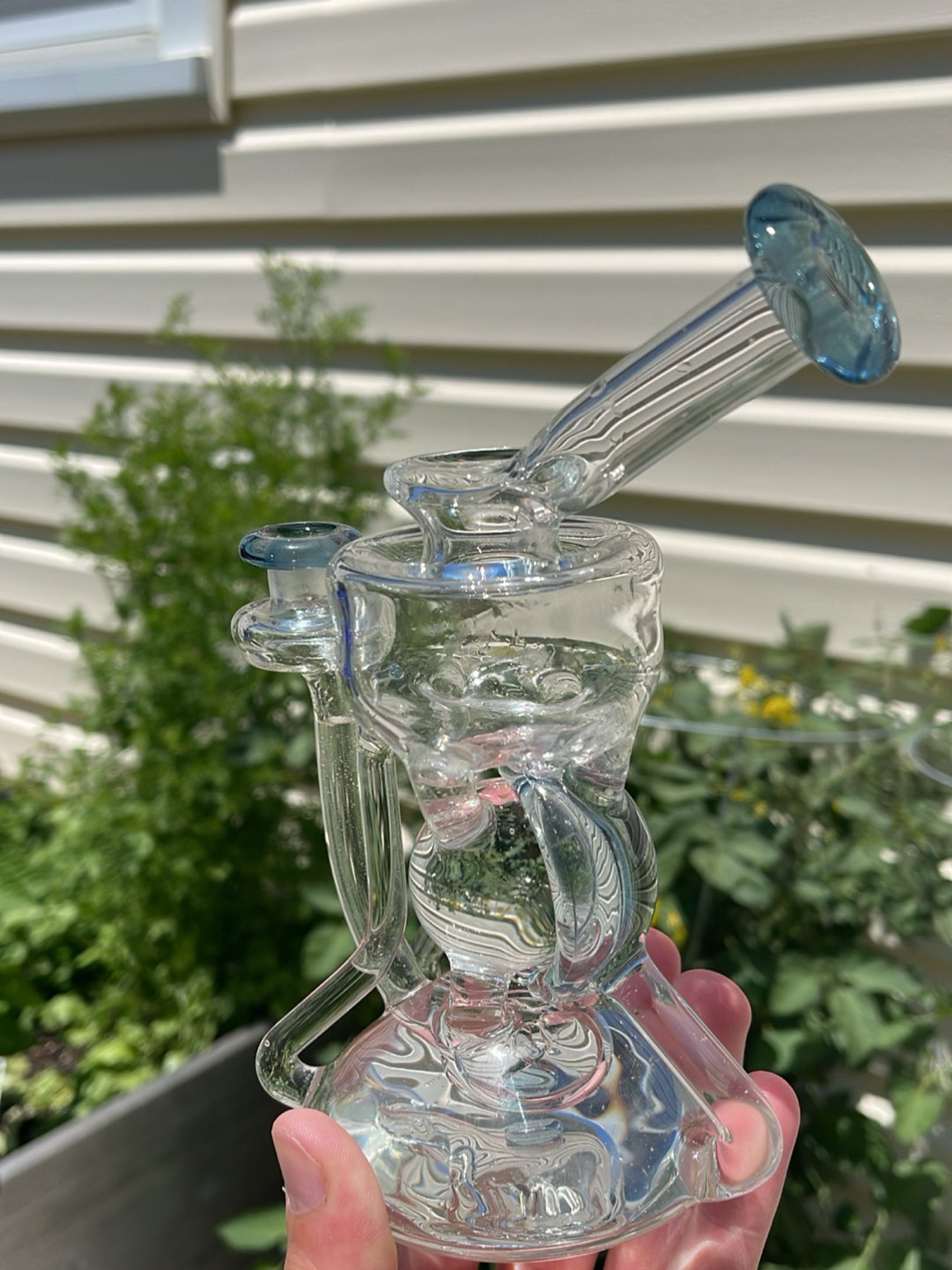 Preview pic of Nads Glass 2022 Peelcycler #5 Blue Stardust Accents
