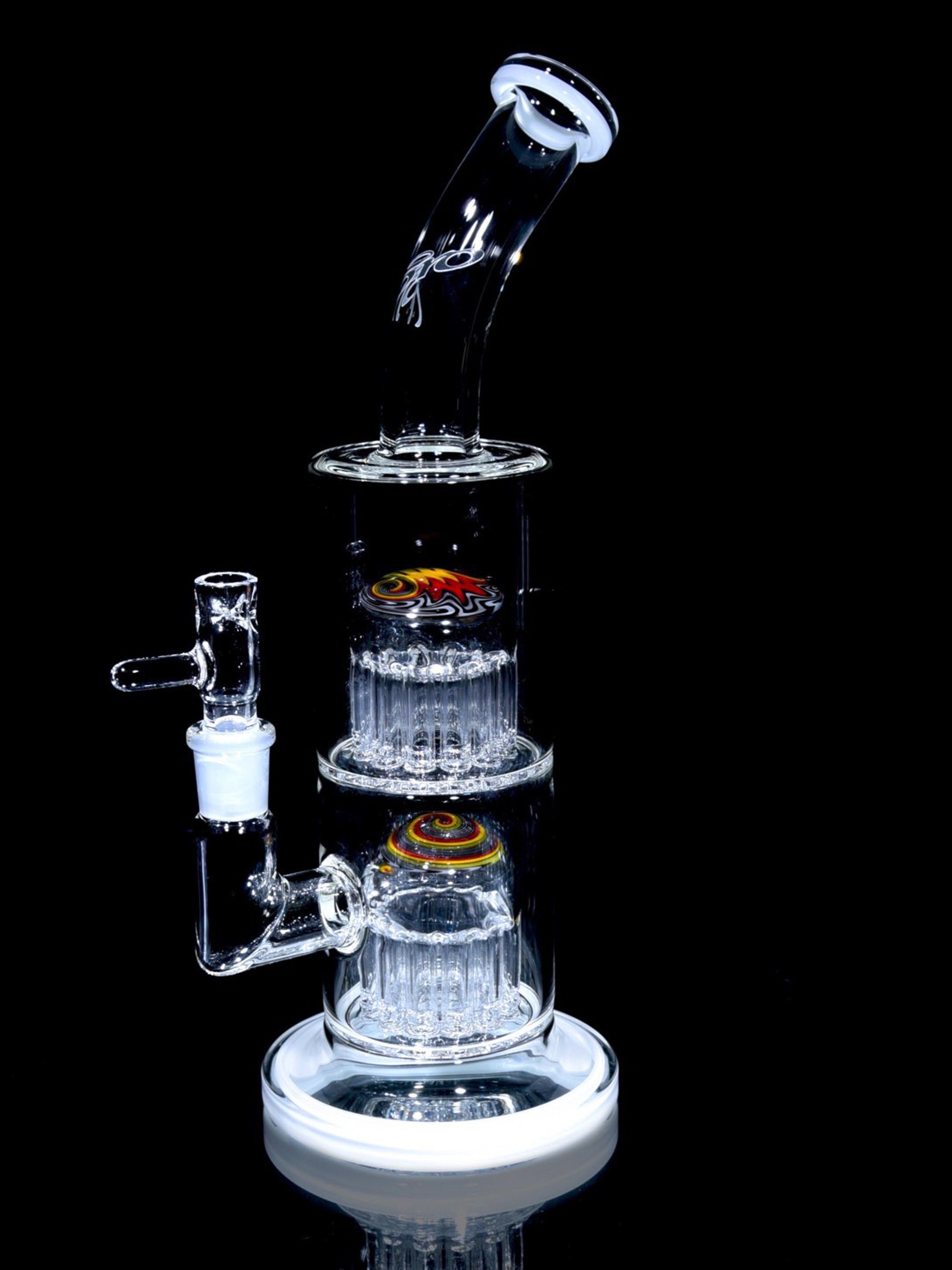 Preview pic of Toro - Double-worked Rasta 13/13 Double Micro - White Lip Wraps - 14mm Female