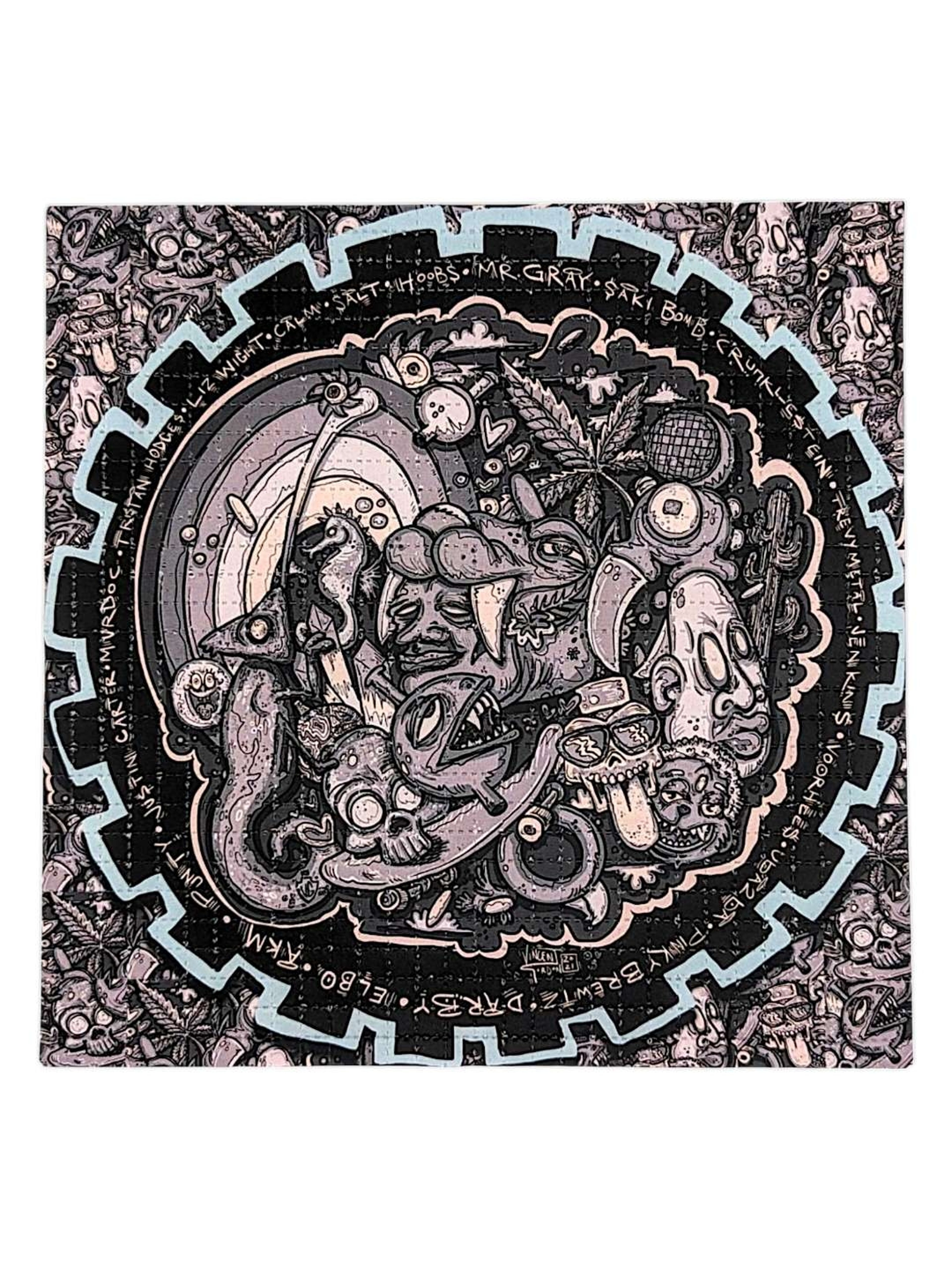 Preview pic of Vincent Gordon “Ziggy's Gears & Gadgets Show 2021” Blotter Print