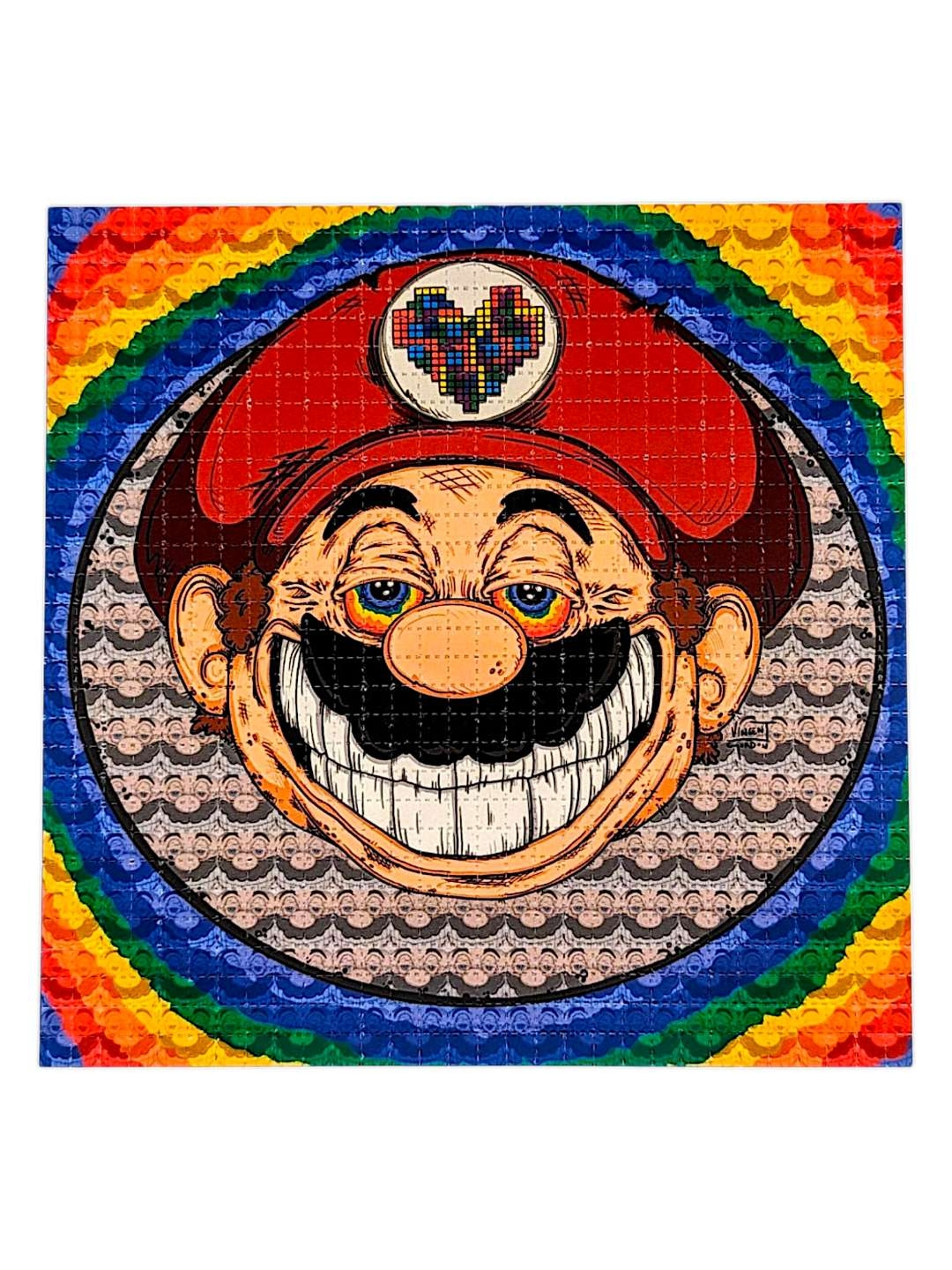 Preview pic of Vincent Gordon “Mario Love” Blotter Print