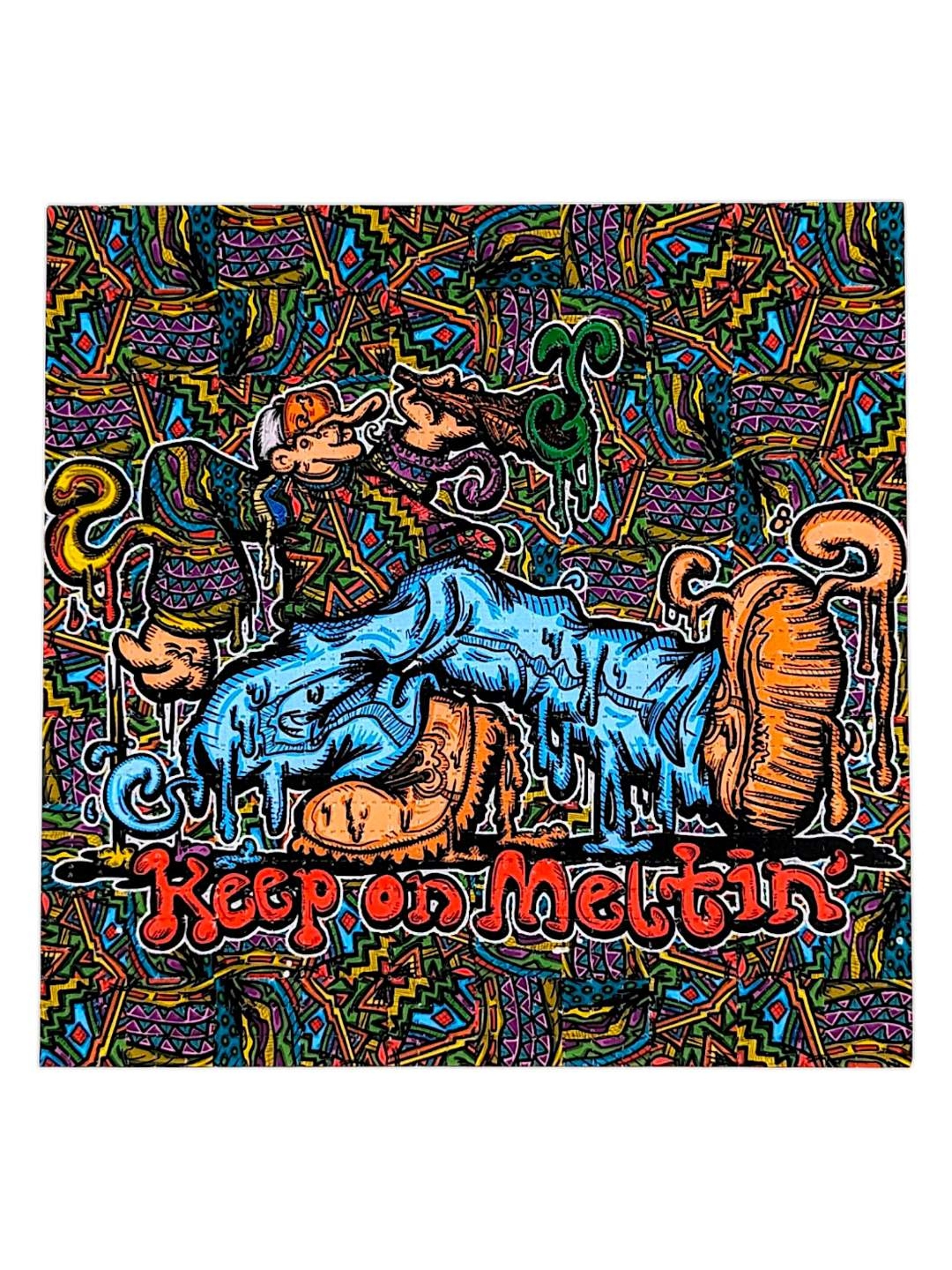 Preview pic of Vincent Gordon x Grassroots “Keep on Melting” Blotter Print