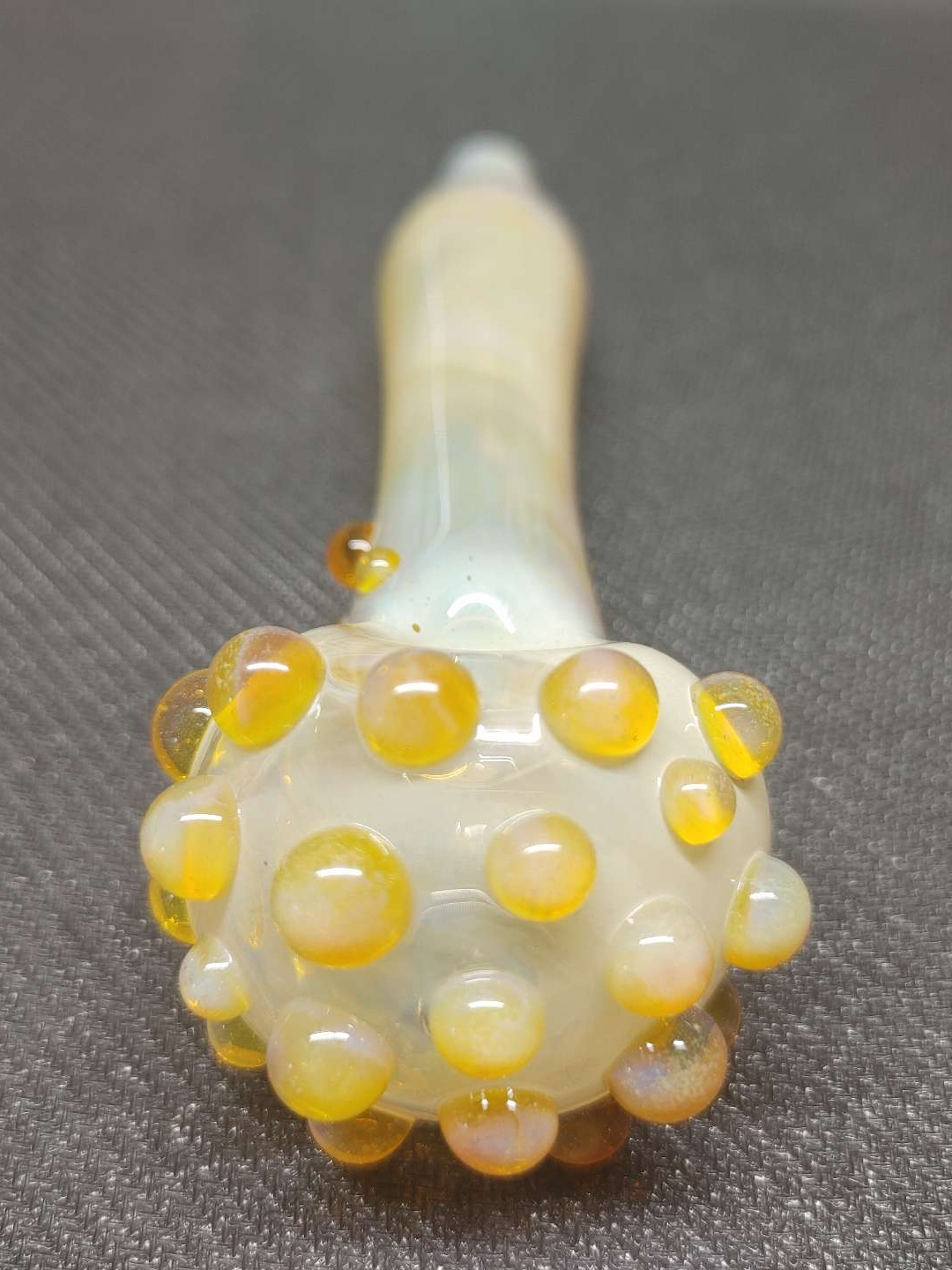 Preview pic of Fumed Glass Pipe with Color Accents! Hand Blown in Oregon!