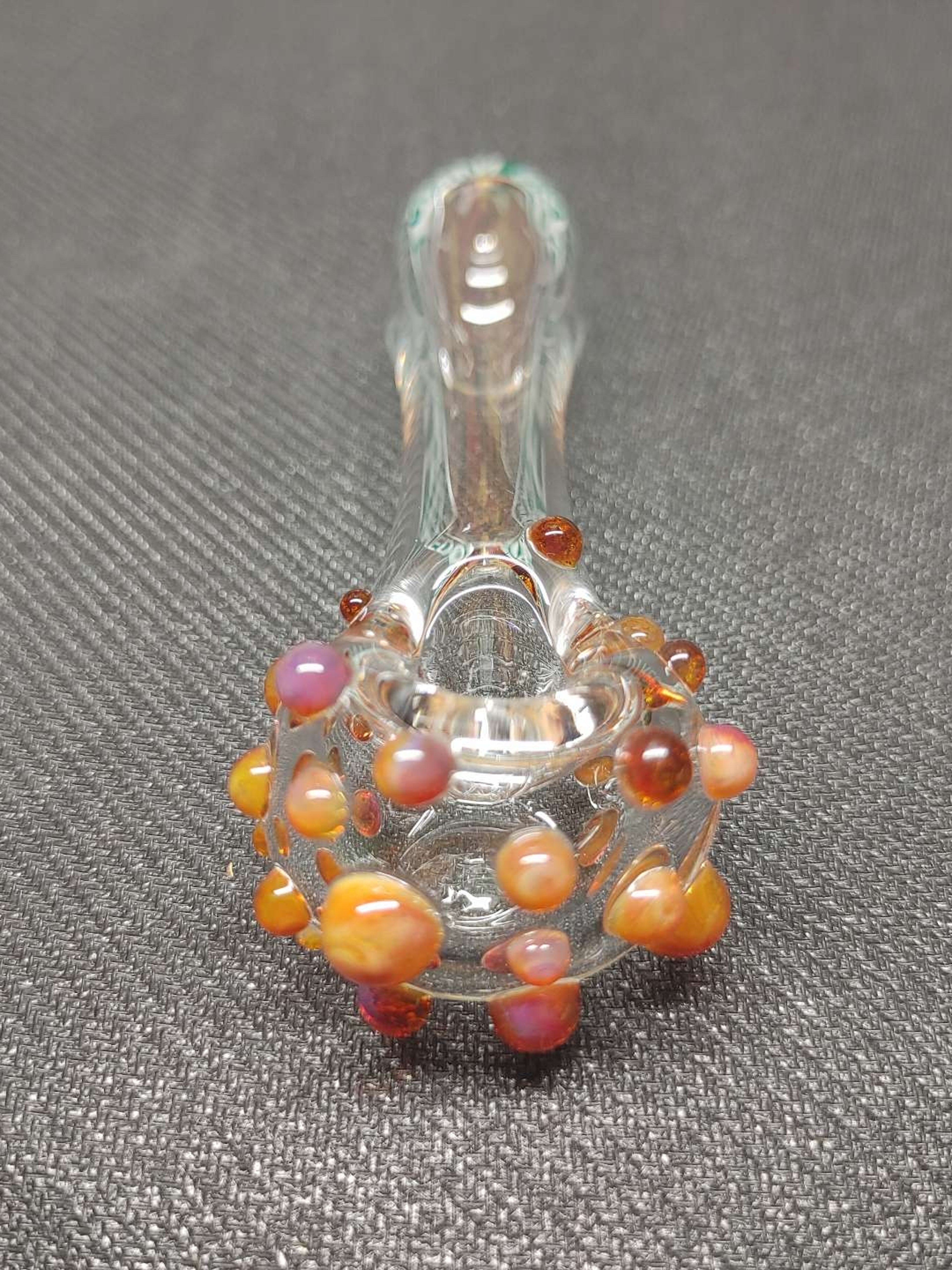 Preview pic of Glass Pipe with Color Accents! Hand Blown in Oregon!