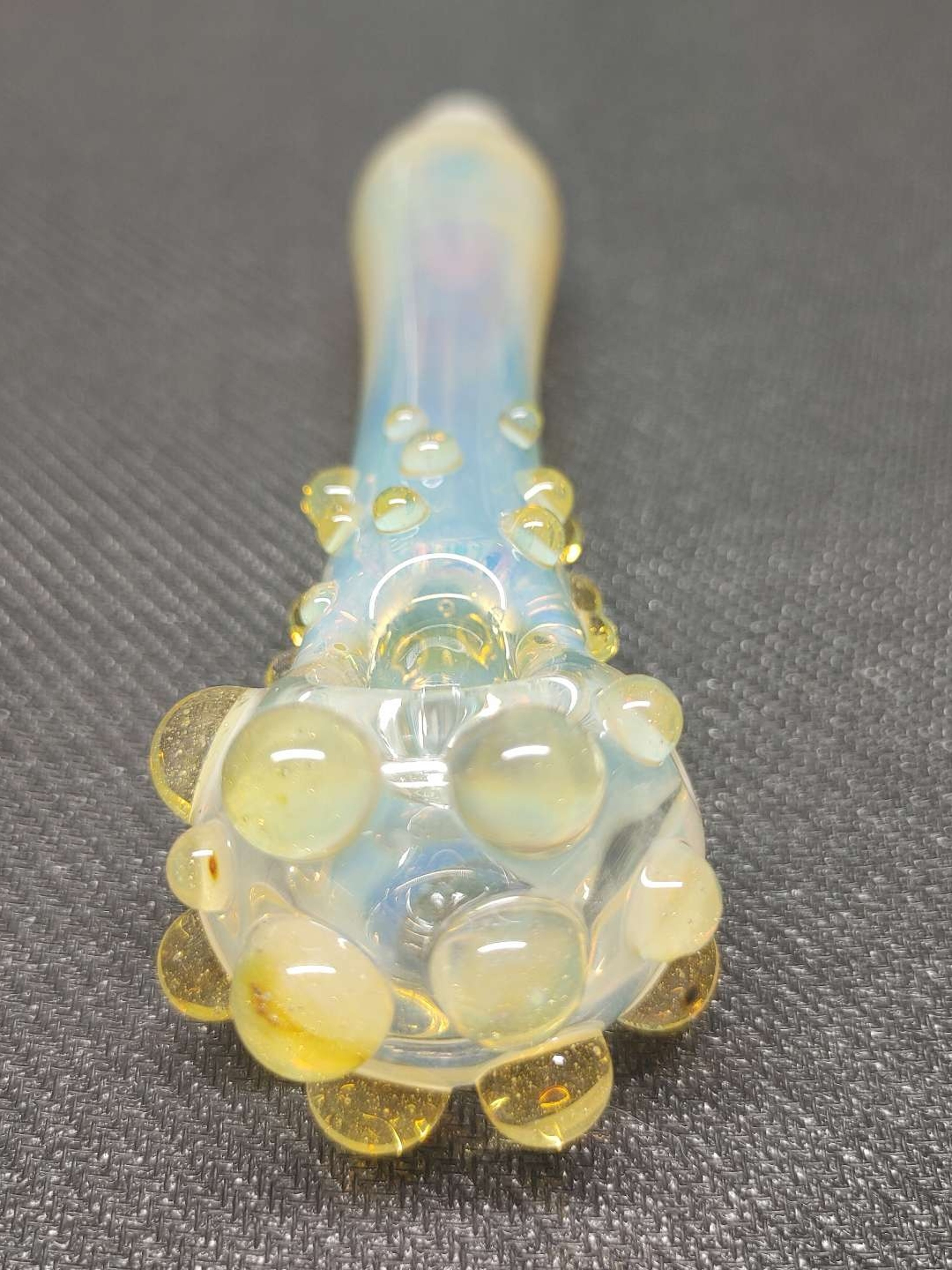 Preview pic of Fumed Glass Pipe with Color Accents! Hand Blown in Oregon!