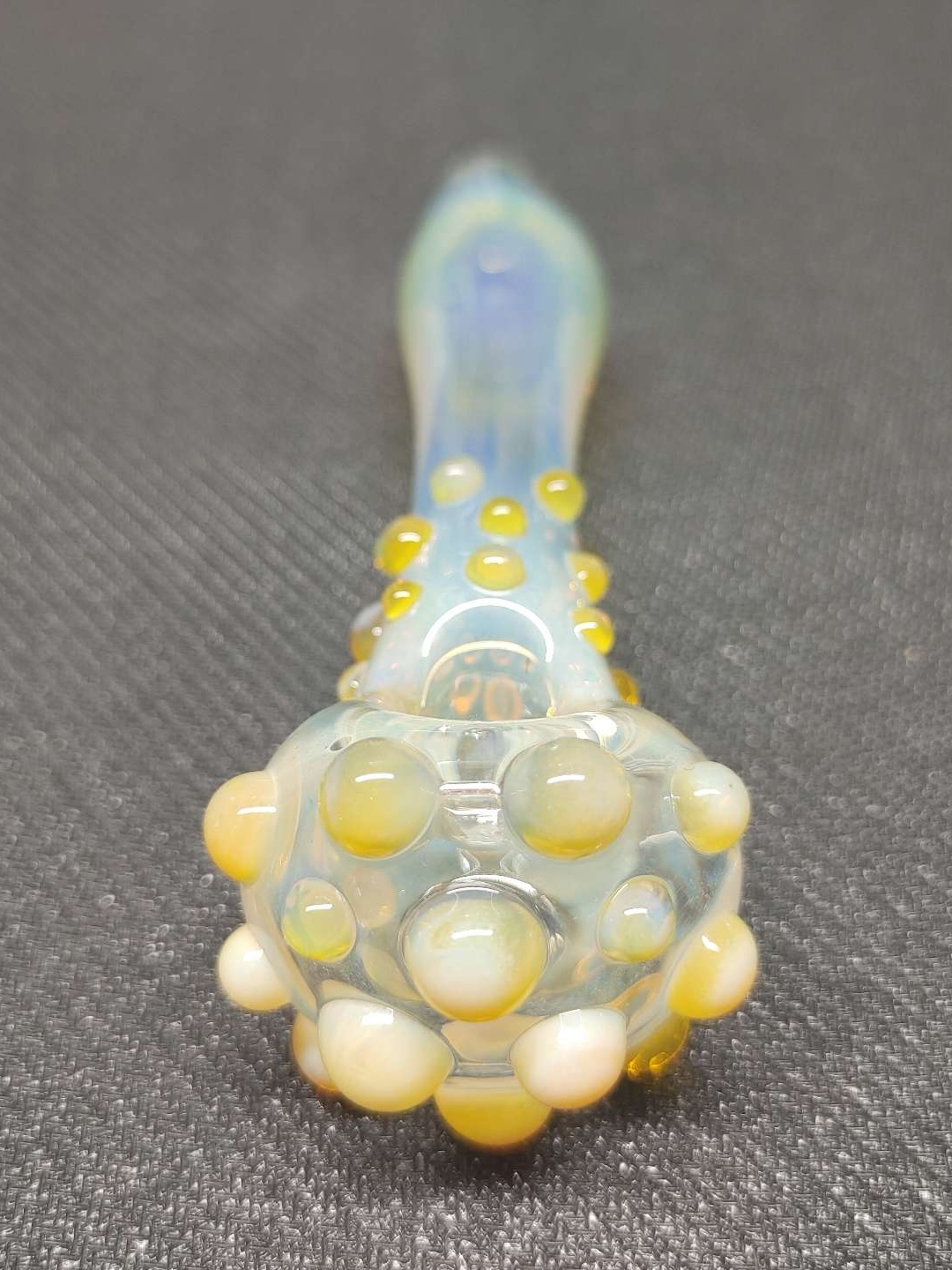 Preview pic of Fumed Glass Pipe with Color Accents! Hand Blown in Oregon!