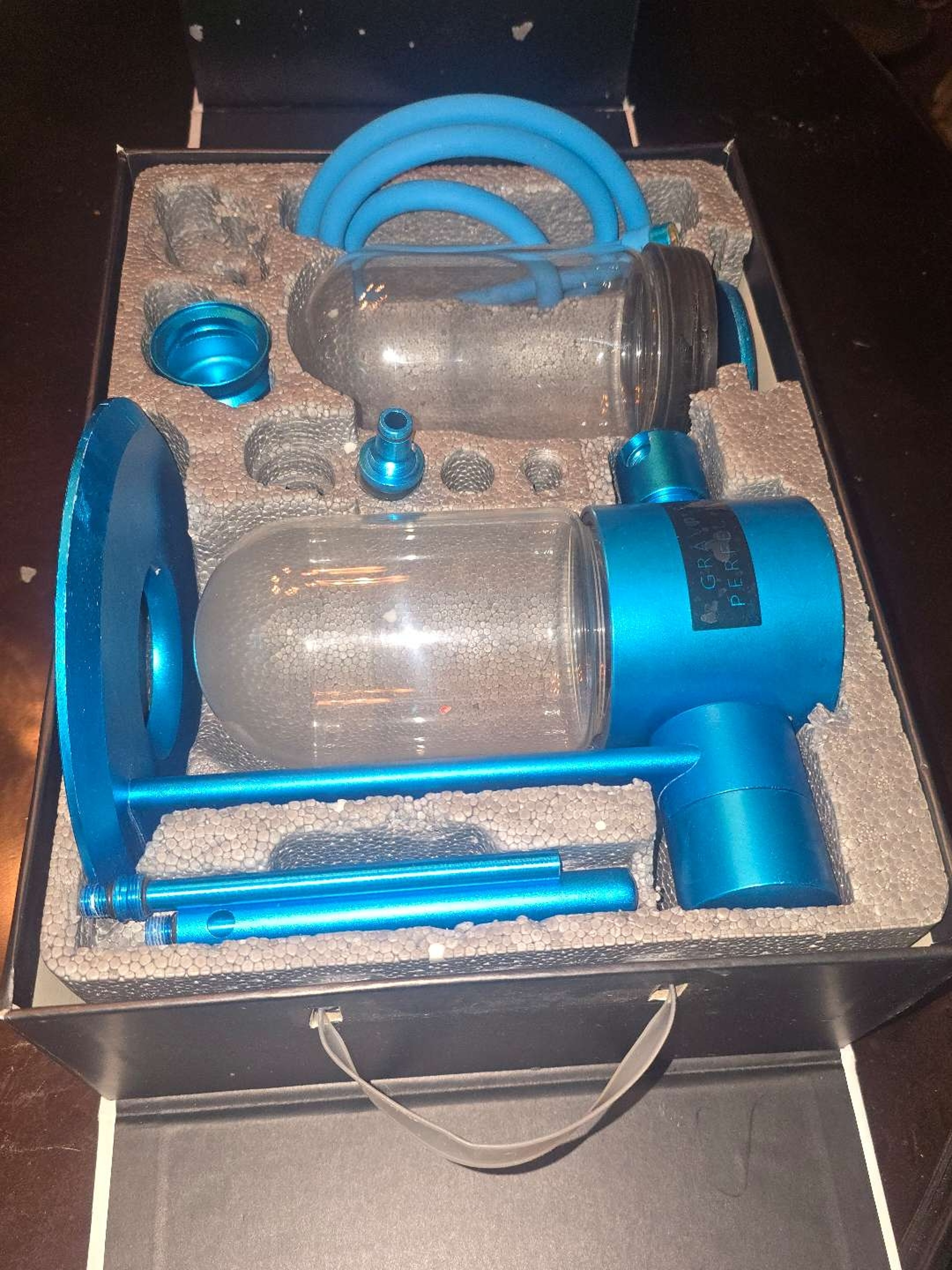 Preview pic of Fully functional Large store bought/lightly used 2 Glass chambers which go upside down and around and around