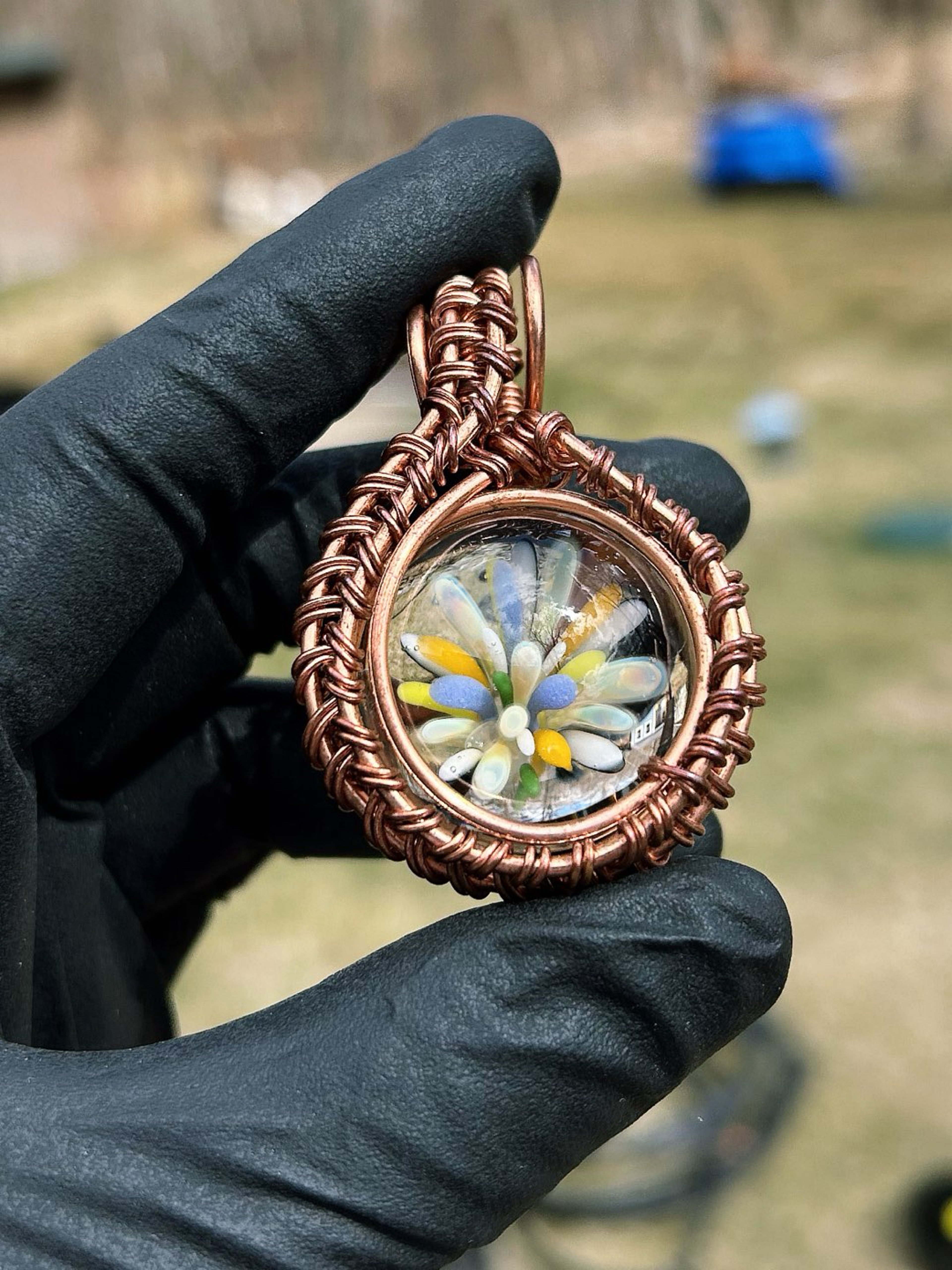 Preview pic of MarvinsGlass X CopperVibrations Pendant 🪷