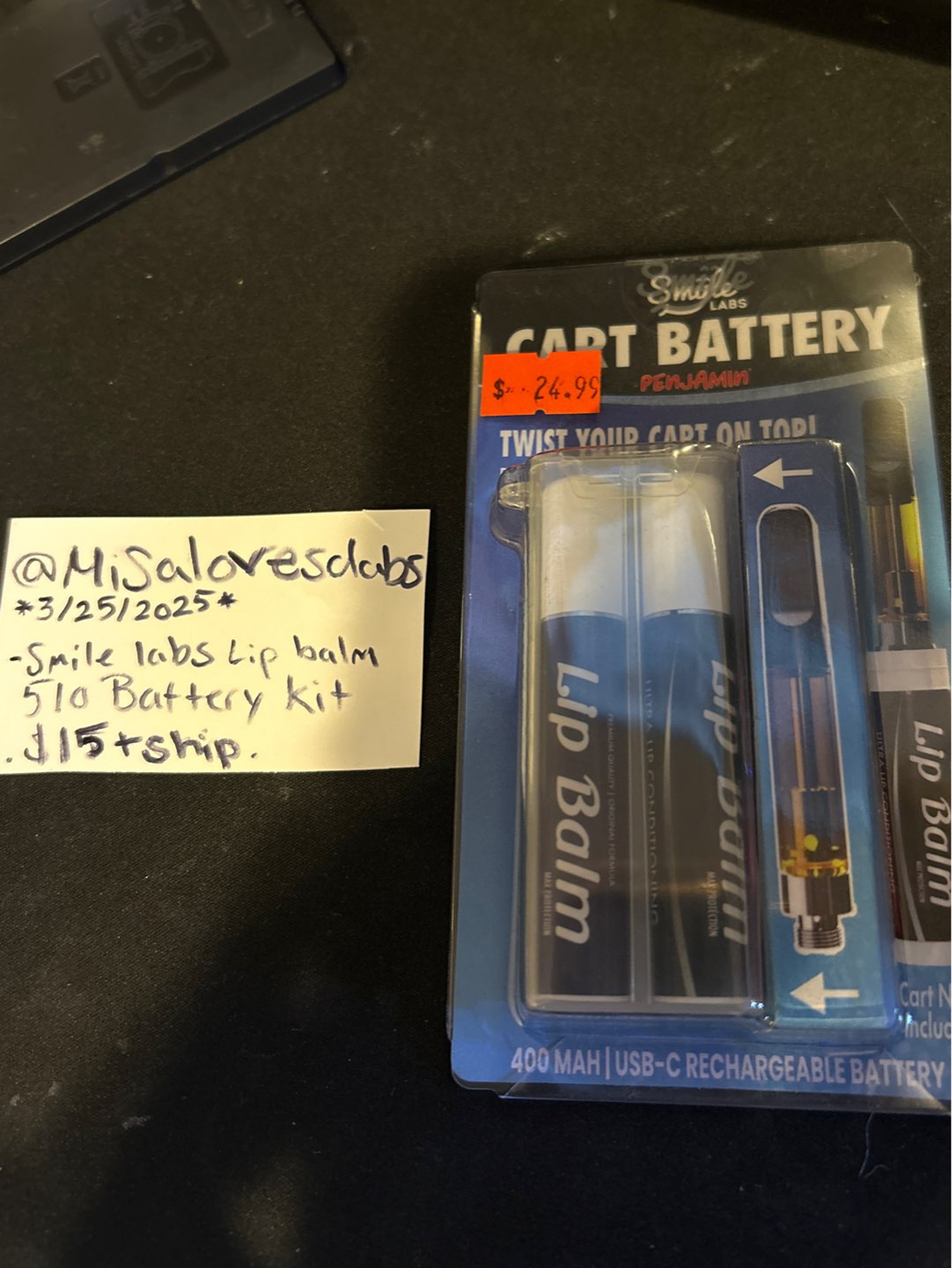 Preview pic of Smile Labs Cart battery kit lip balm edition