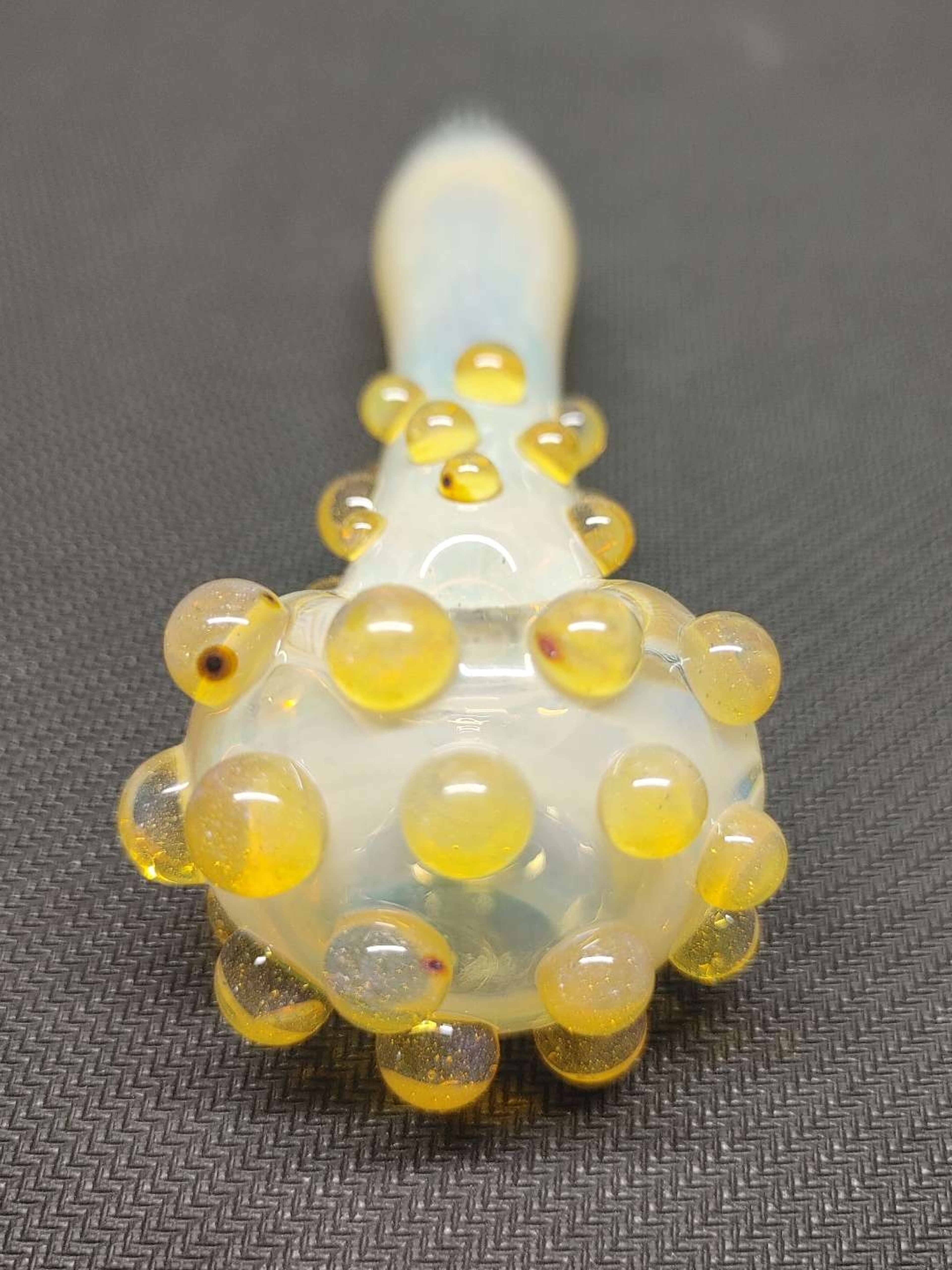 Preview pic of Fumed Glass Pipe with Color Accents! Hand Blown in Oregon!