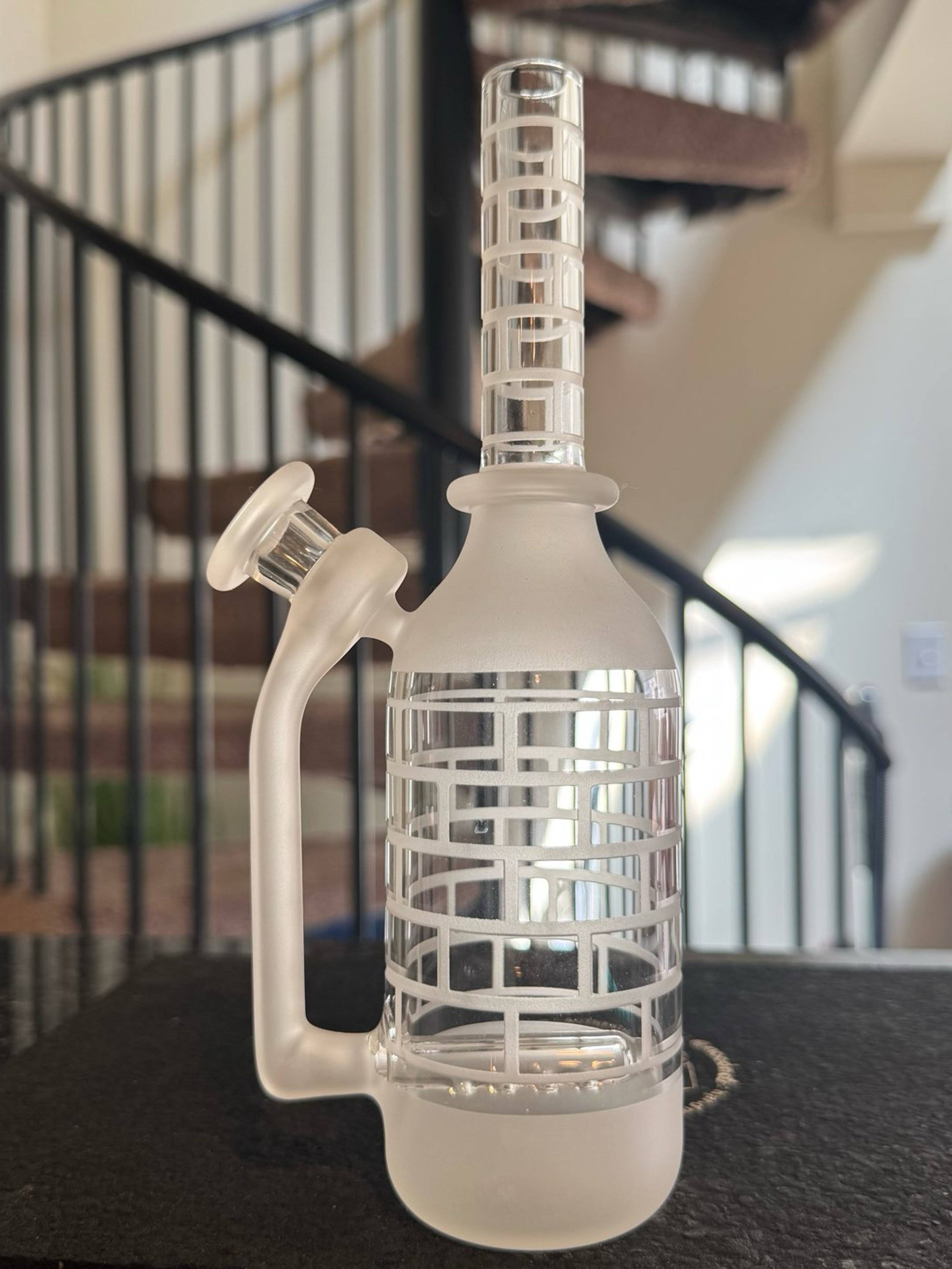 Rooster Glass Bottle Rig - 45° - Brick Pattern image 0