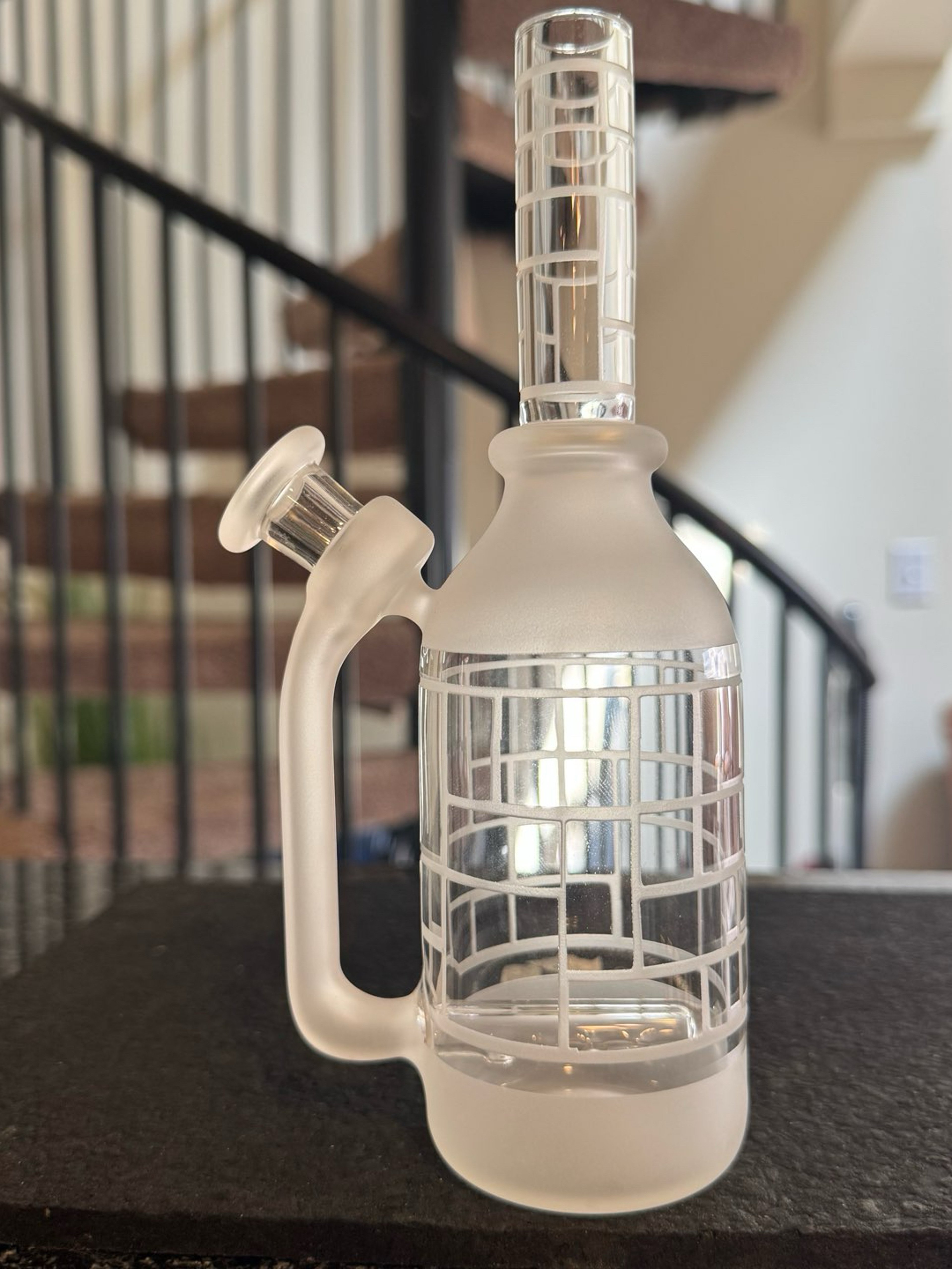 Rooster Glass Bottle Rig - 45° - Mondrian image 0