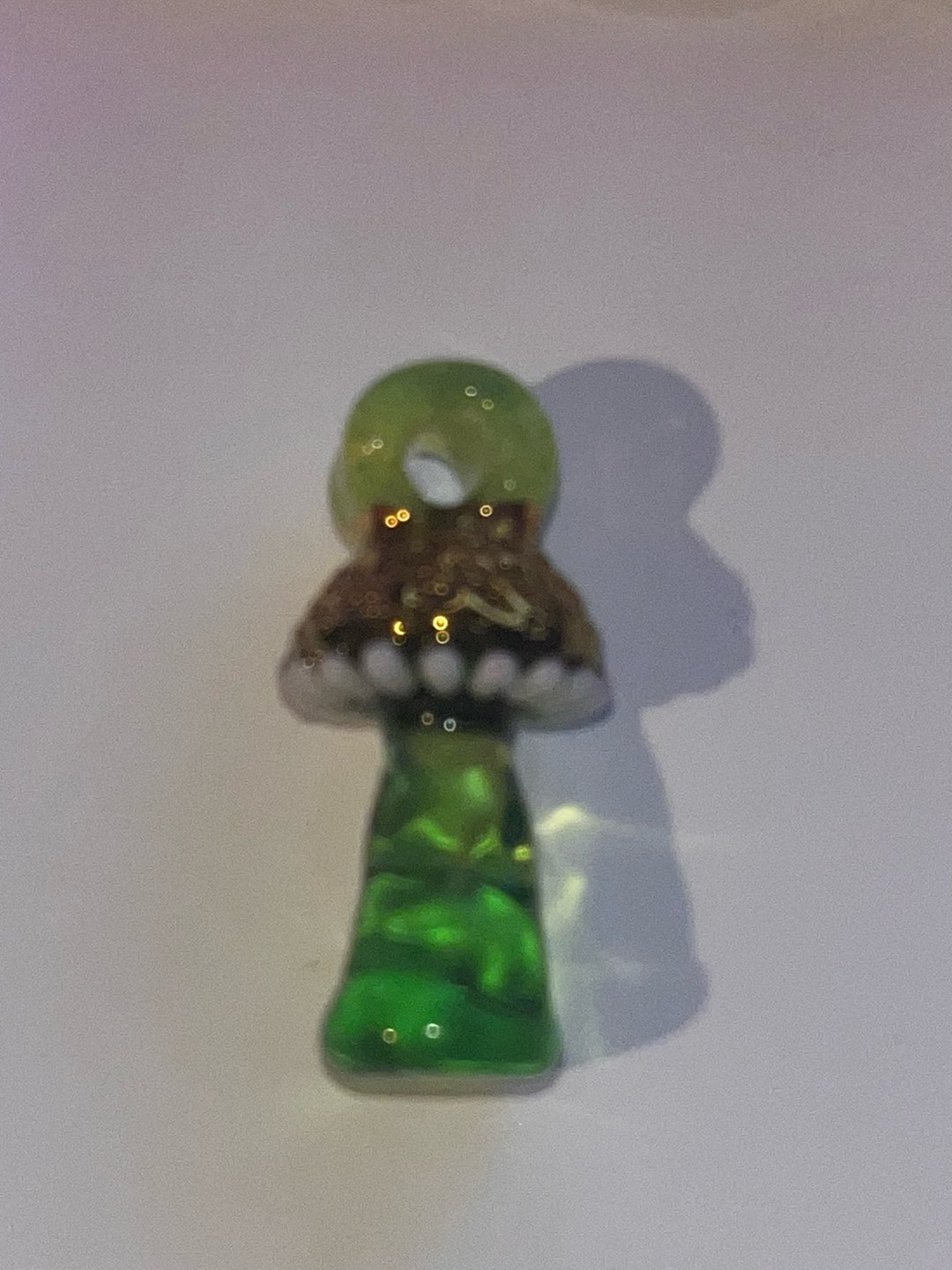 Preview pic of Green and Gold Mushroom Pendant