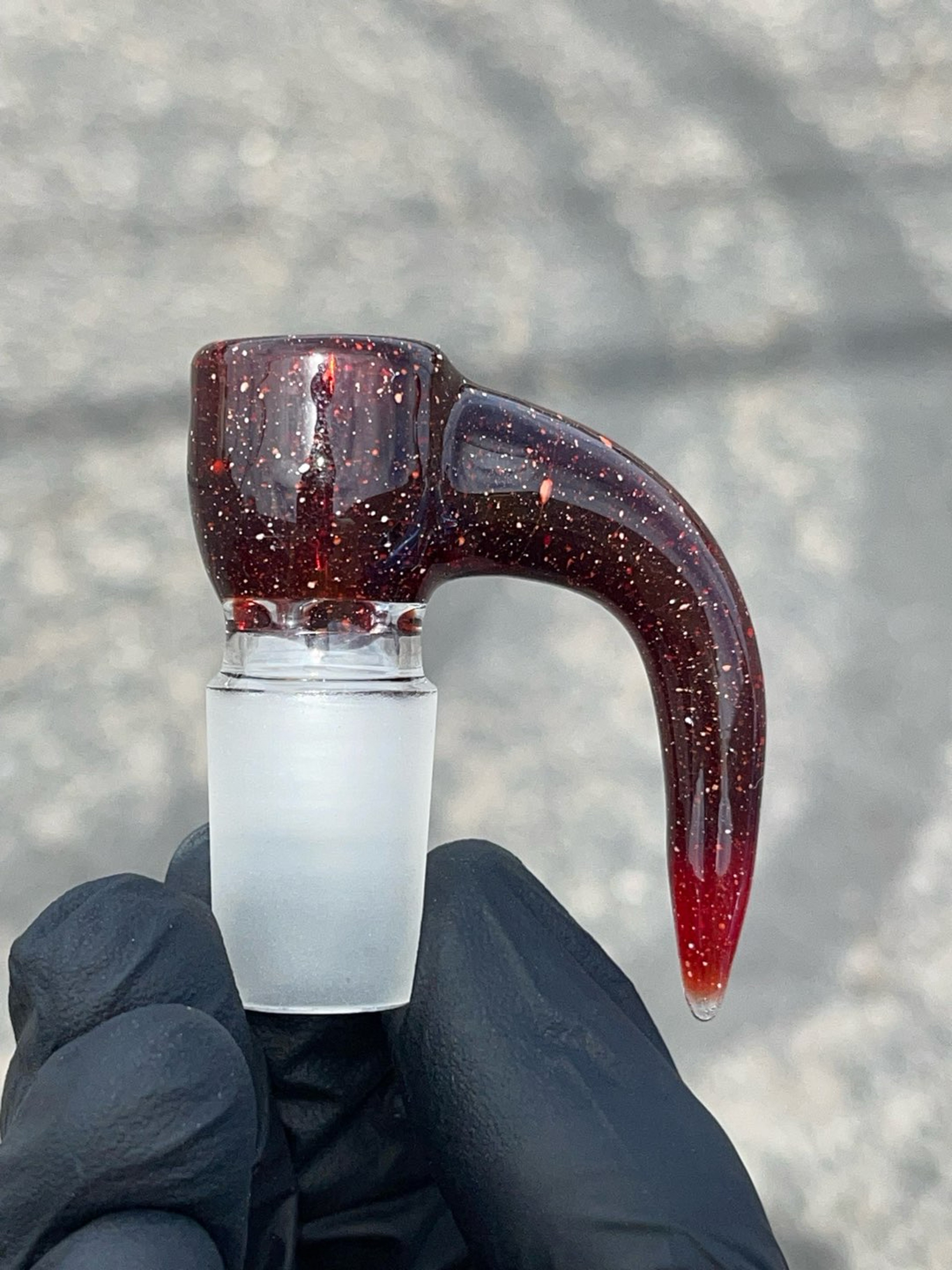 Preview pic of 18mm red blizzard bowl piece